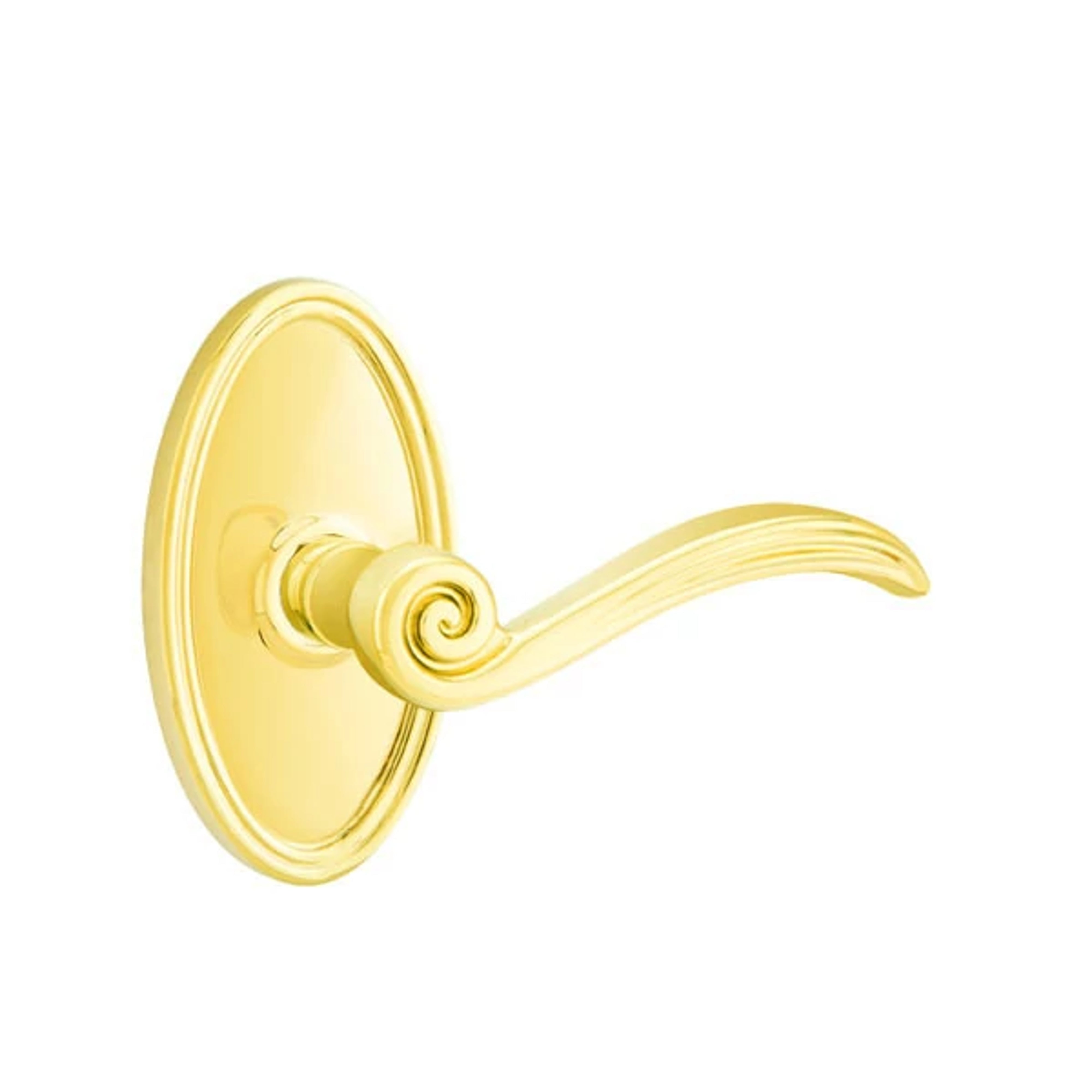 Emtek Elan Lever Set with Oval Roestte