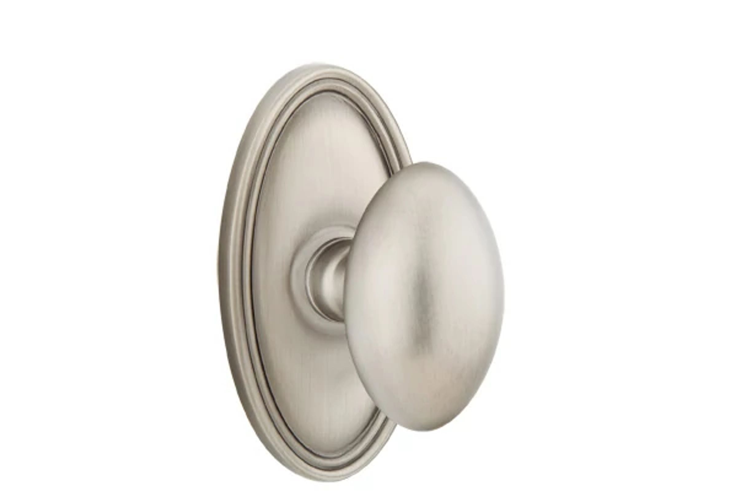 Emtek Concealed Fastener Egg Knob Set with Oval Roestte