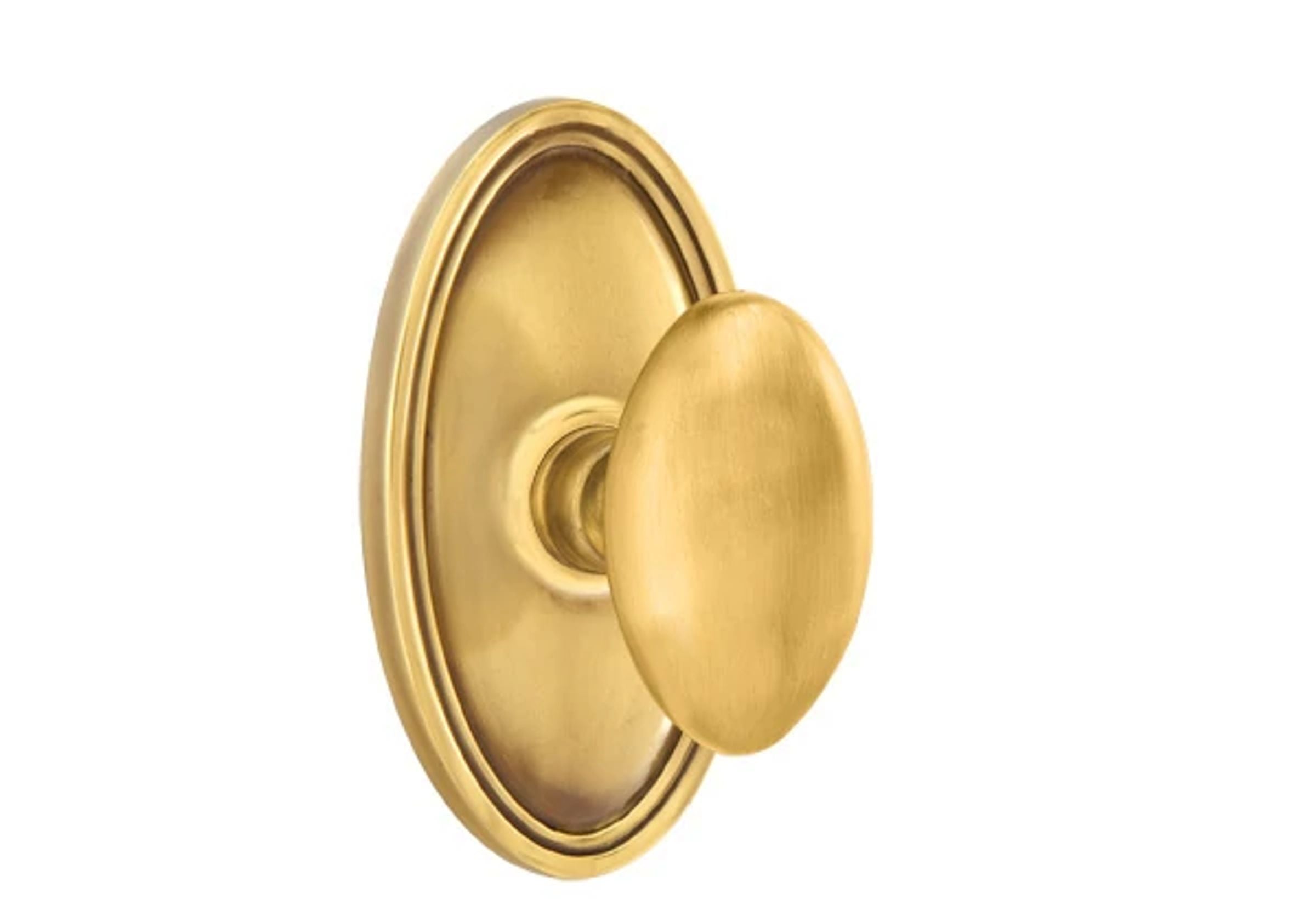 Emtek Concealed Fastener Egg Knob Set with Oval Roestte