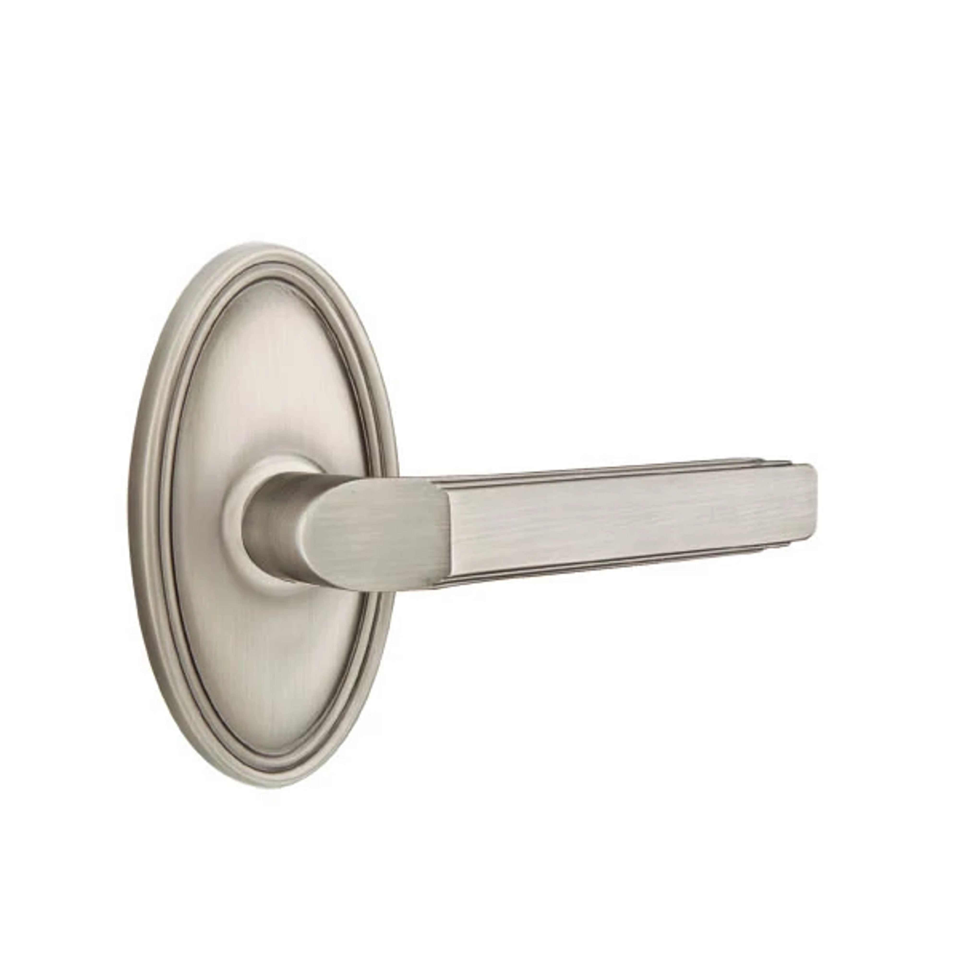 Emtek Milano Lever Set with Oval Roestte