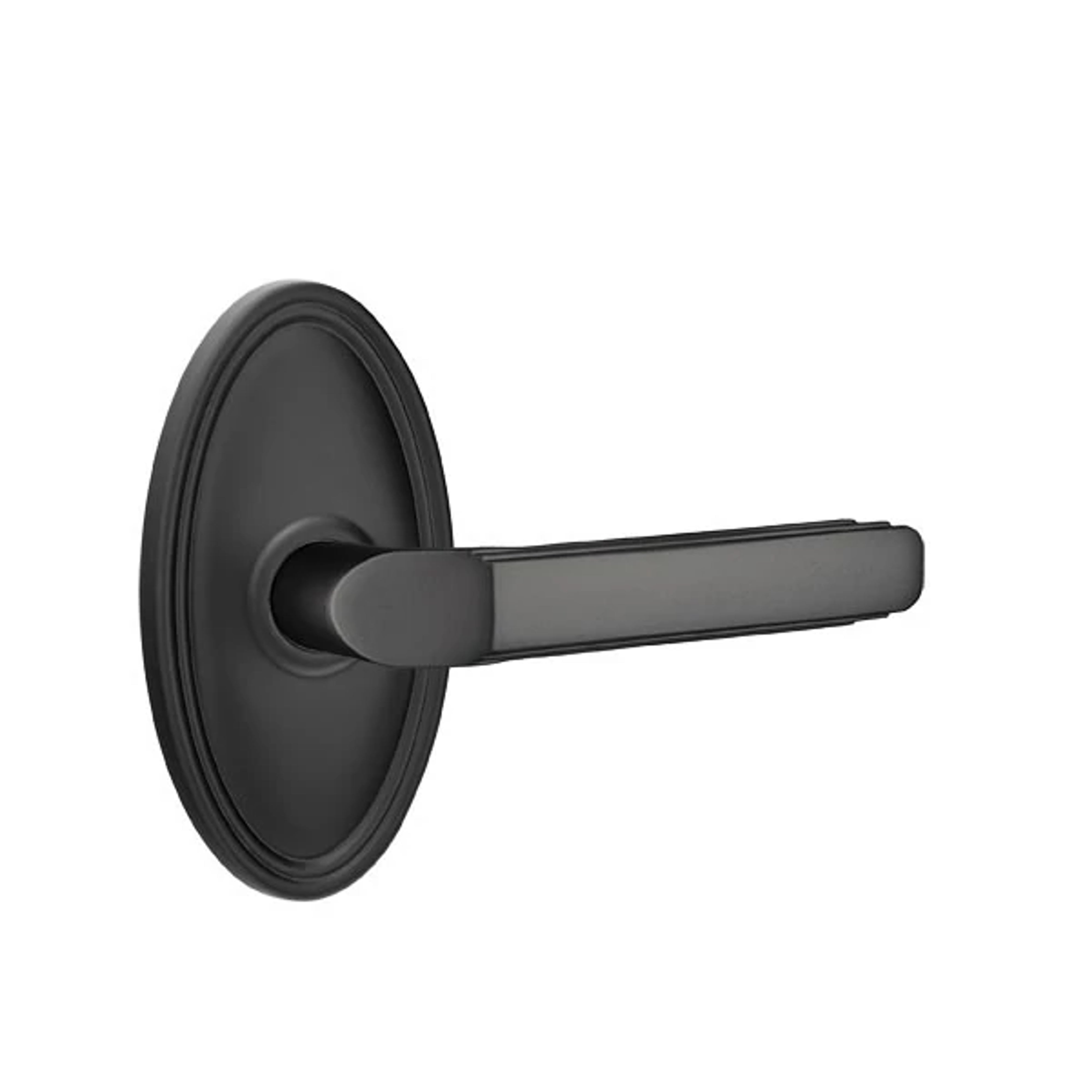 Emtek Concealed Fastener Milano Lever Set with Oval Roestte