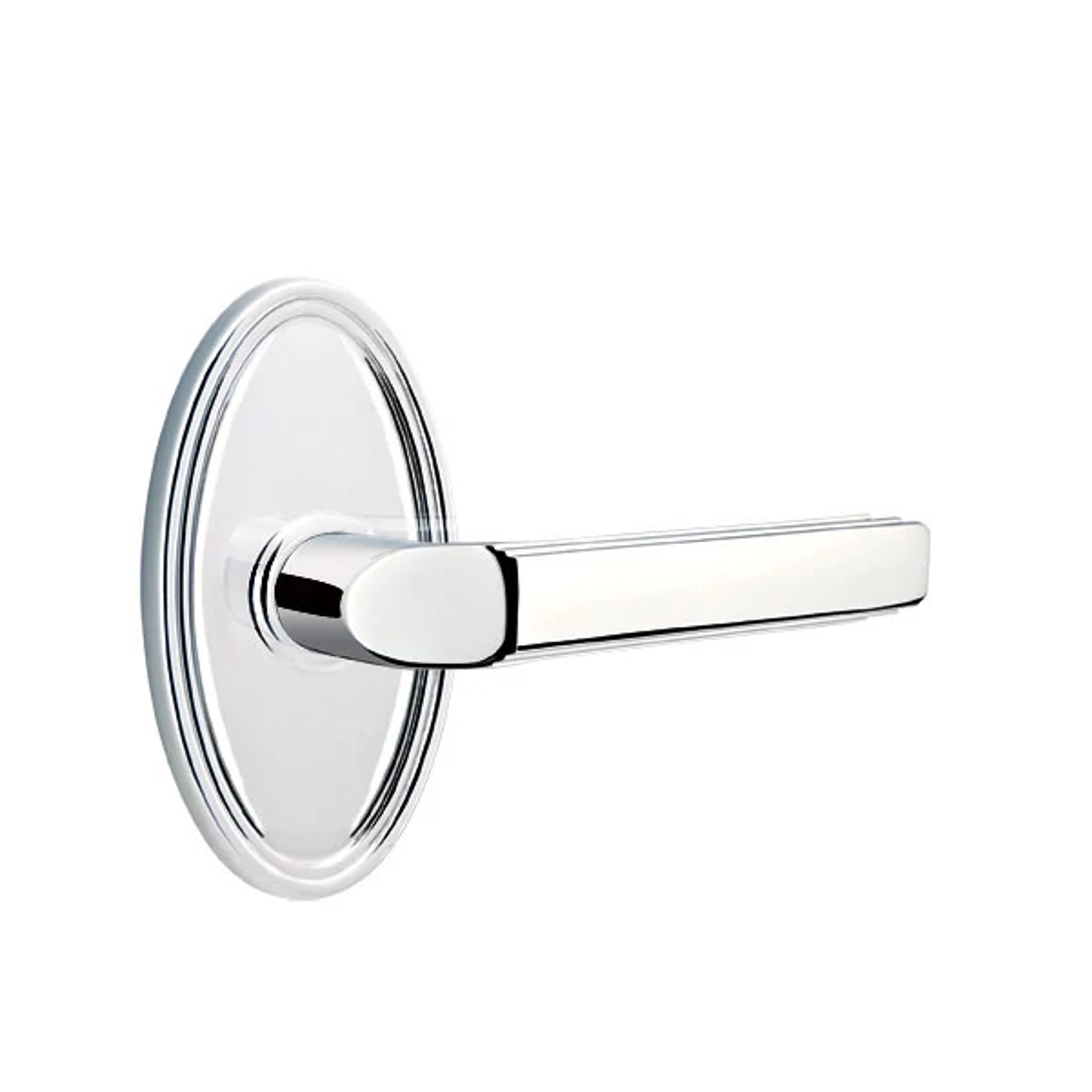 Emtek Concealed Fastener Milano Lever Set with Oval Roestte
