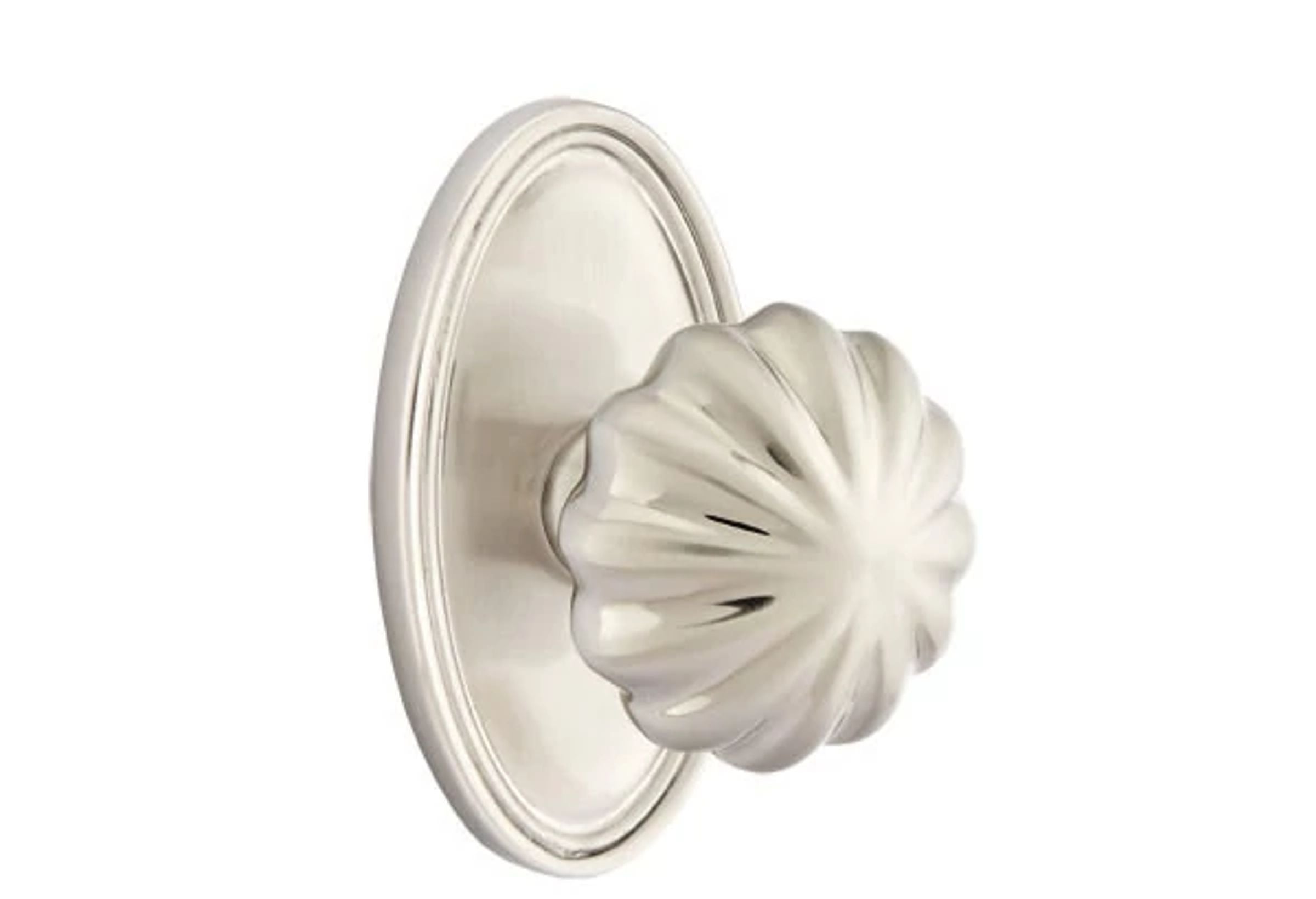 Emtek Melon Knob Set with Oval Rosette