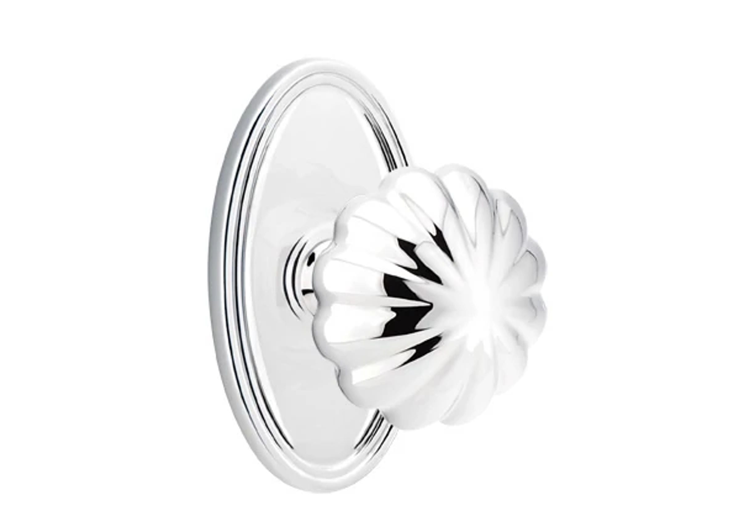 Emtek Melon Knob Set with Oval Rosette