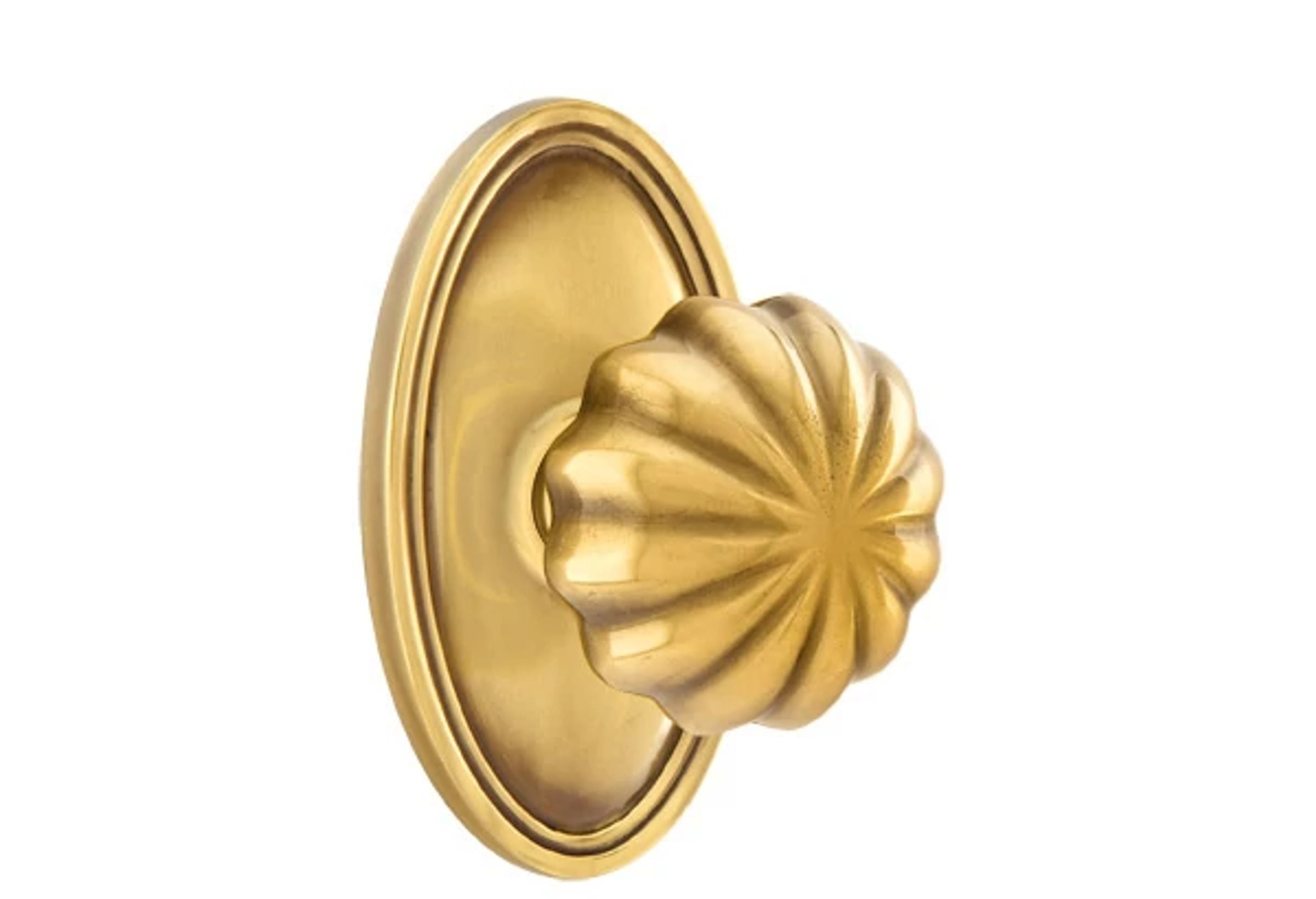 Emtek Melon Knob Set with Oval Rosette