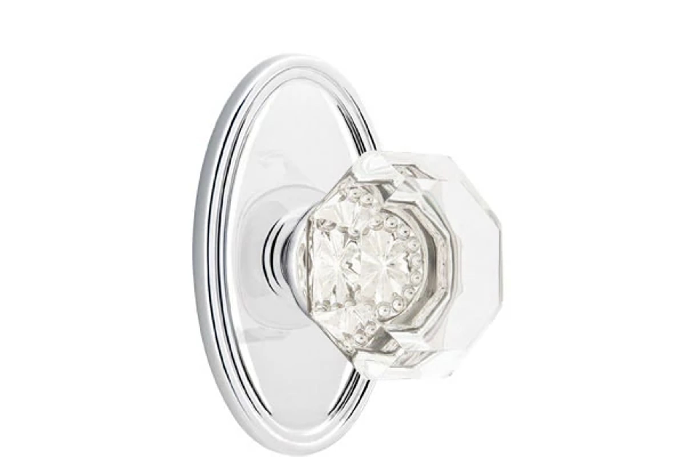 Emtek Old Town Knob Set with Oval Rosette