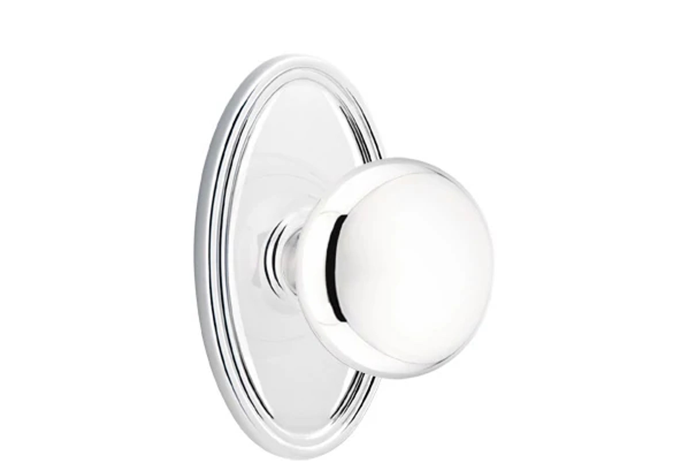Emtek Concealed Fastener Providence Knob Set with Oval Roestte