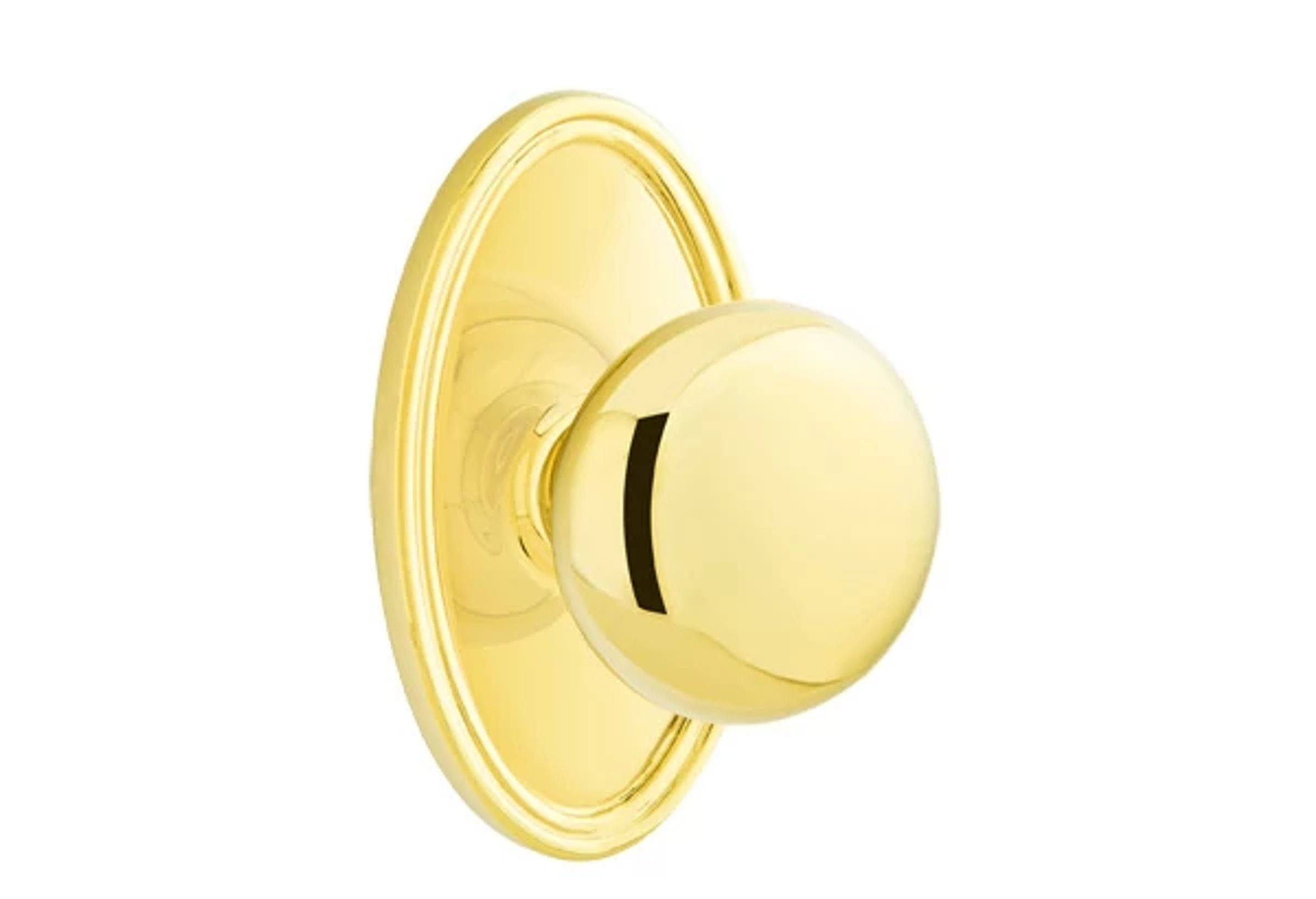 Emtek Concealed Fastener Providence Knob Set with Oval Roestte