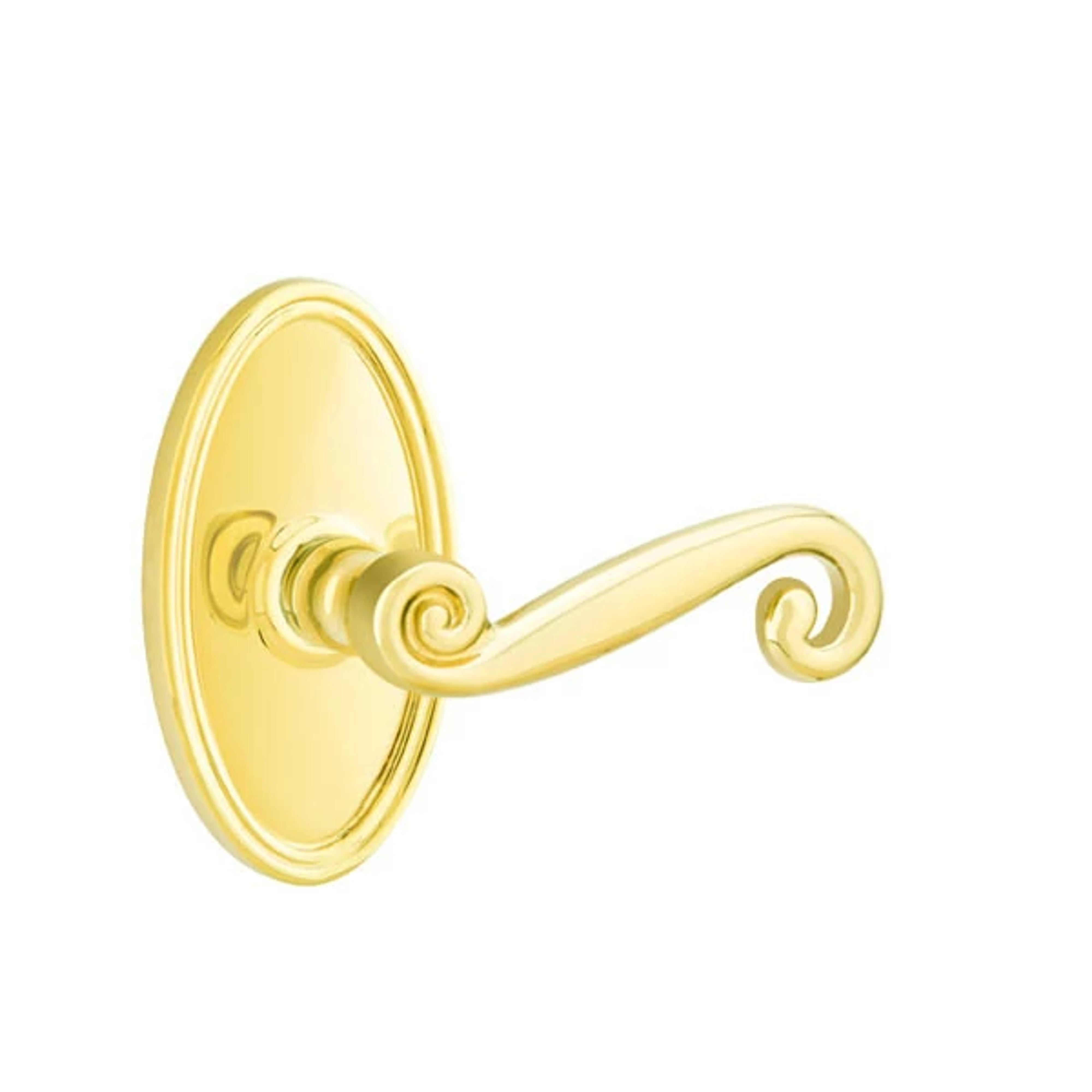 Emtek Rustic Lever Set with Oval Roestte