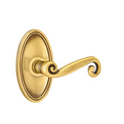 Emtek Rustic Lever Set with Oval Roestte