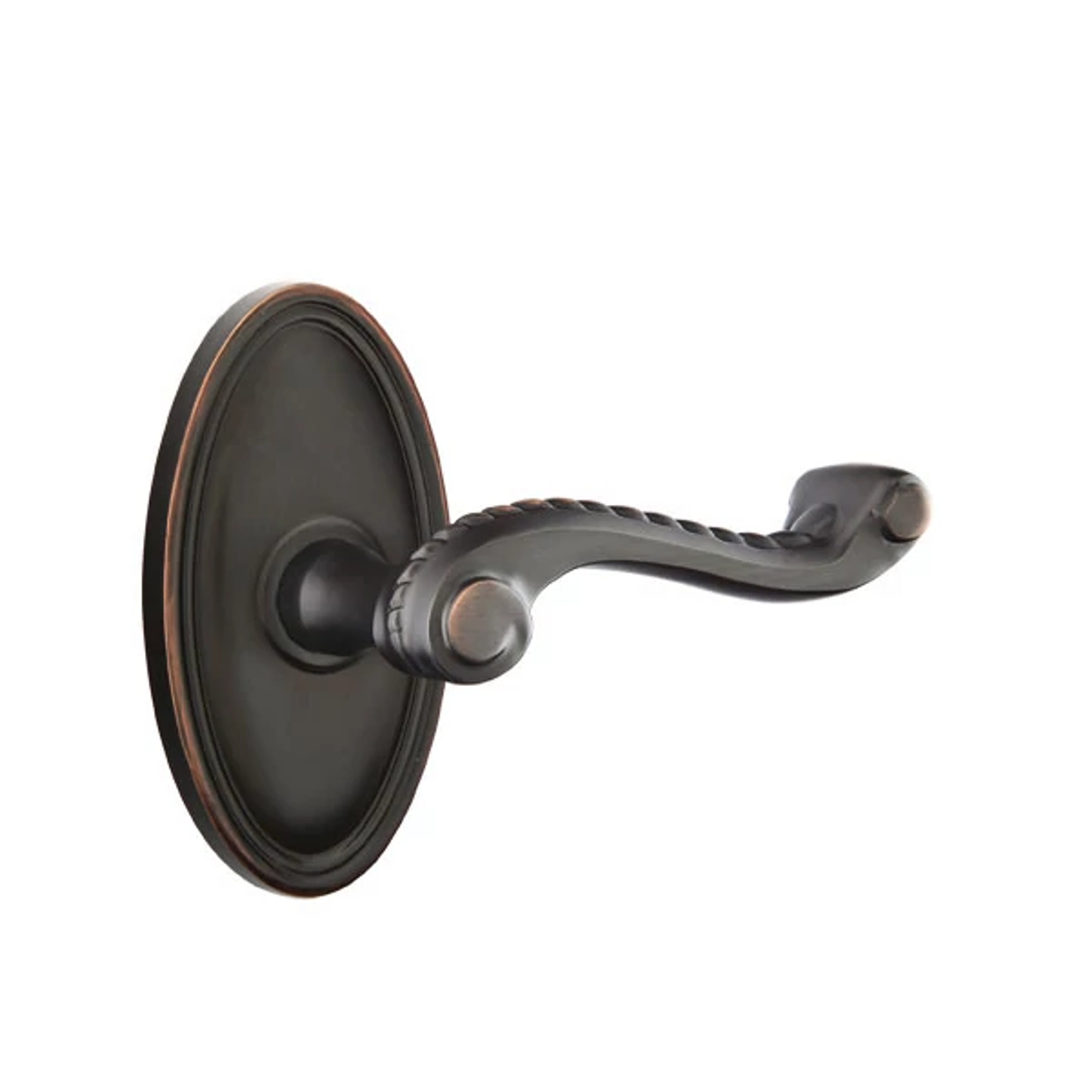 Emtek Concealed Fastener Rope Lever Set with Oval Roestte