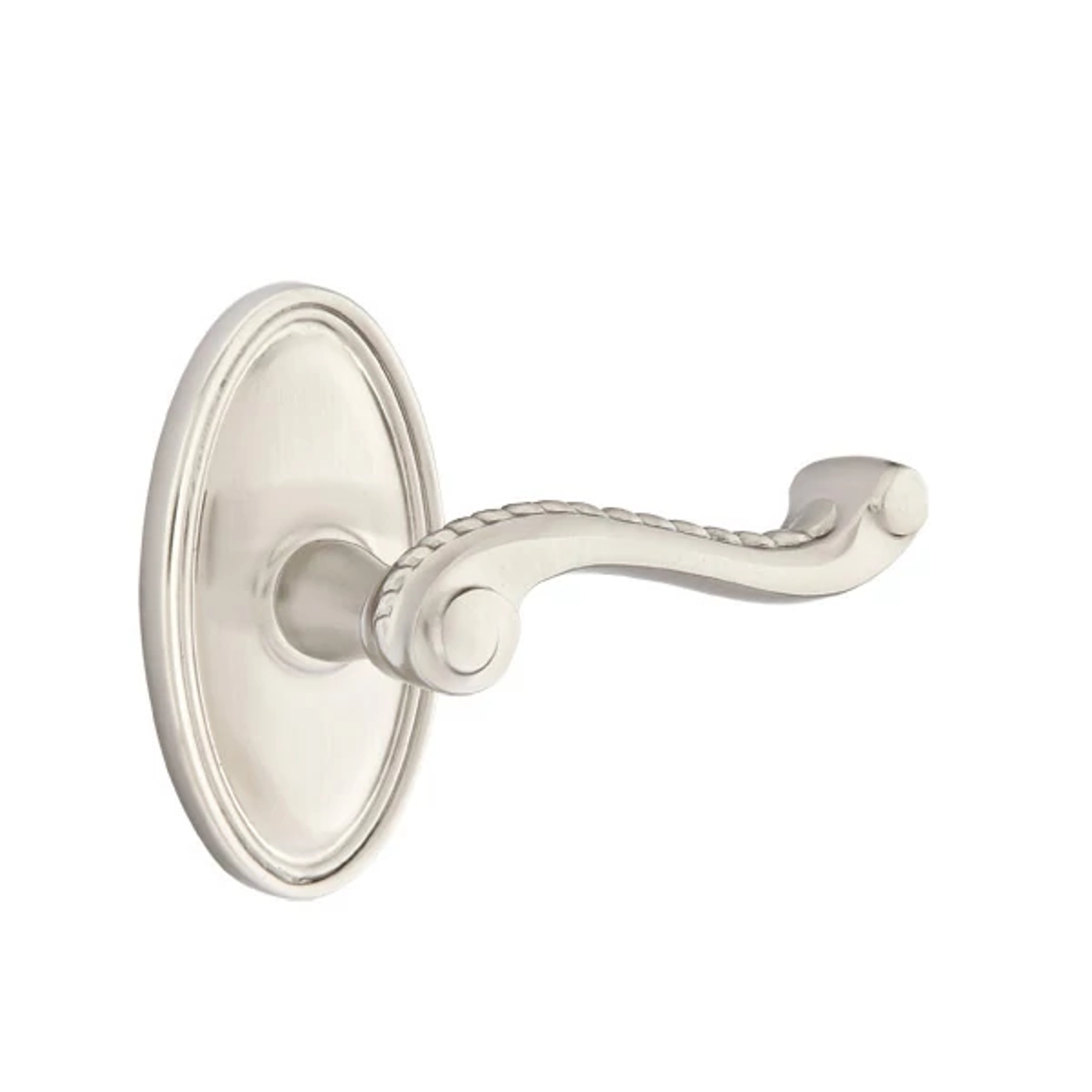 Emtek Concealed Fastener Rope Lever Set with Oval Roestte
