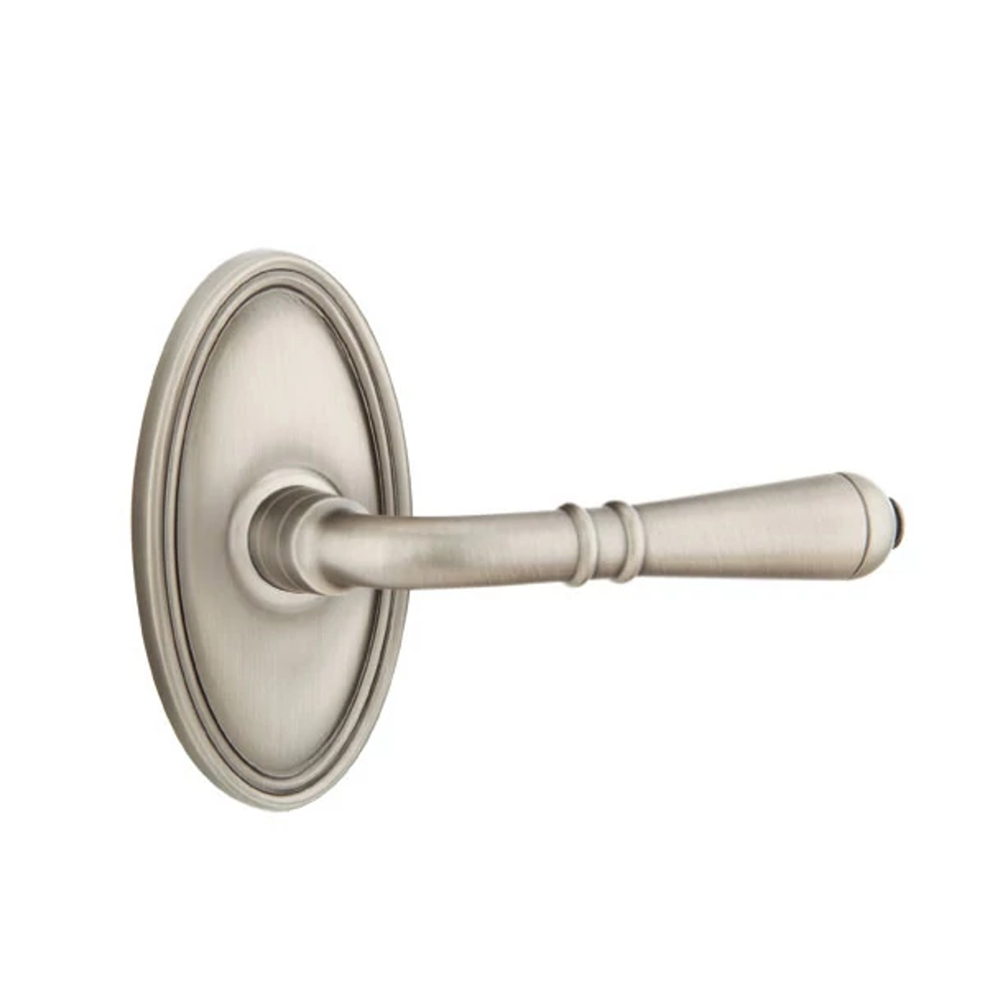 Emtek Concealed Fastener Turino Lever Set with Oval Roestte
