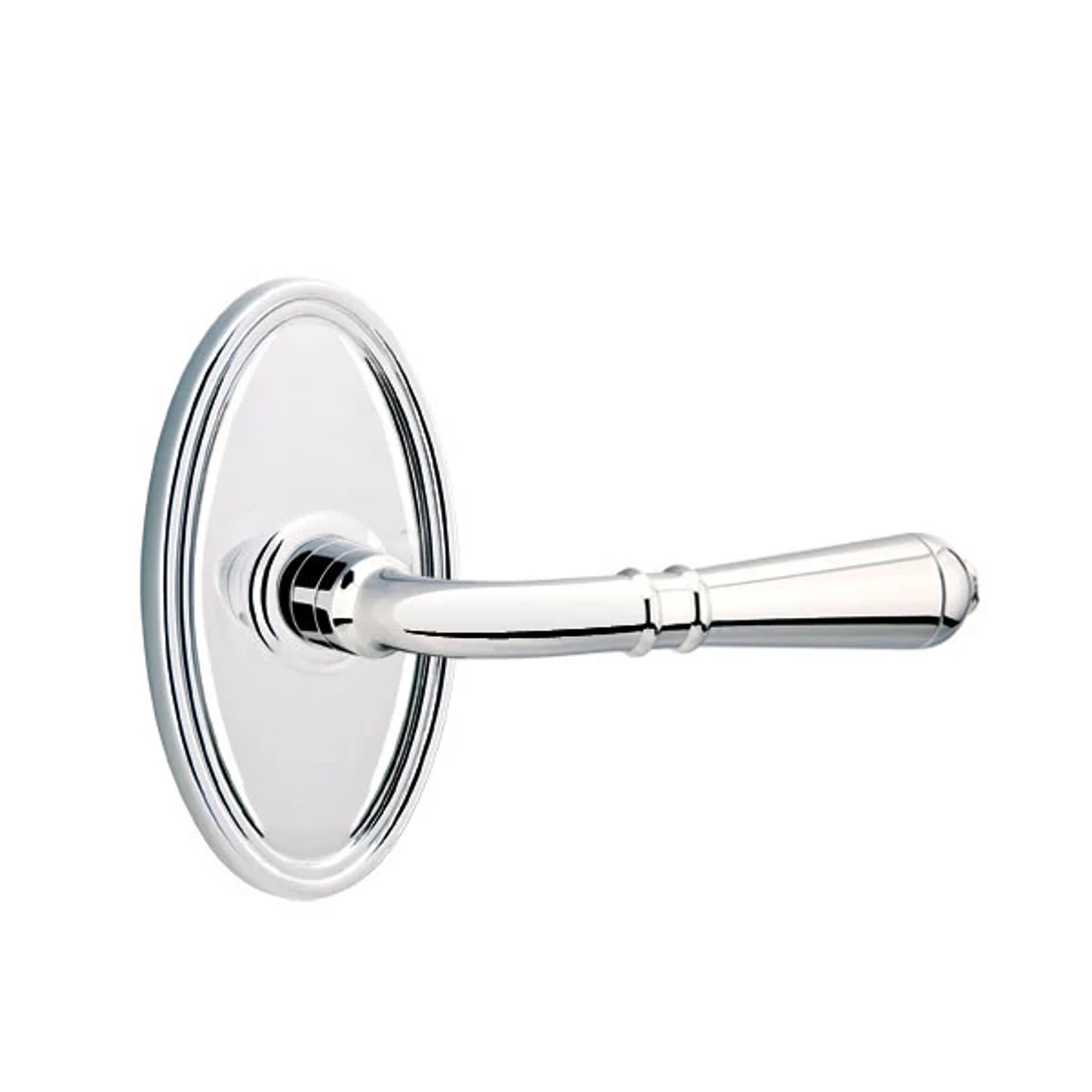 Emtek Concealed Fastener Turino Lever Set with Oval Roestte