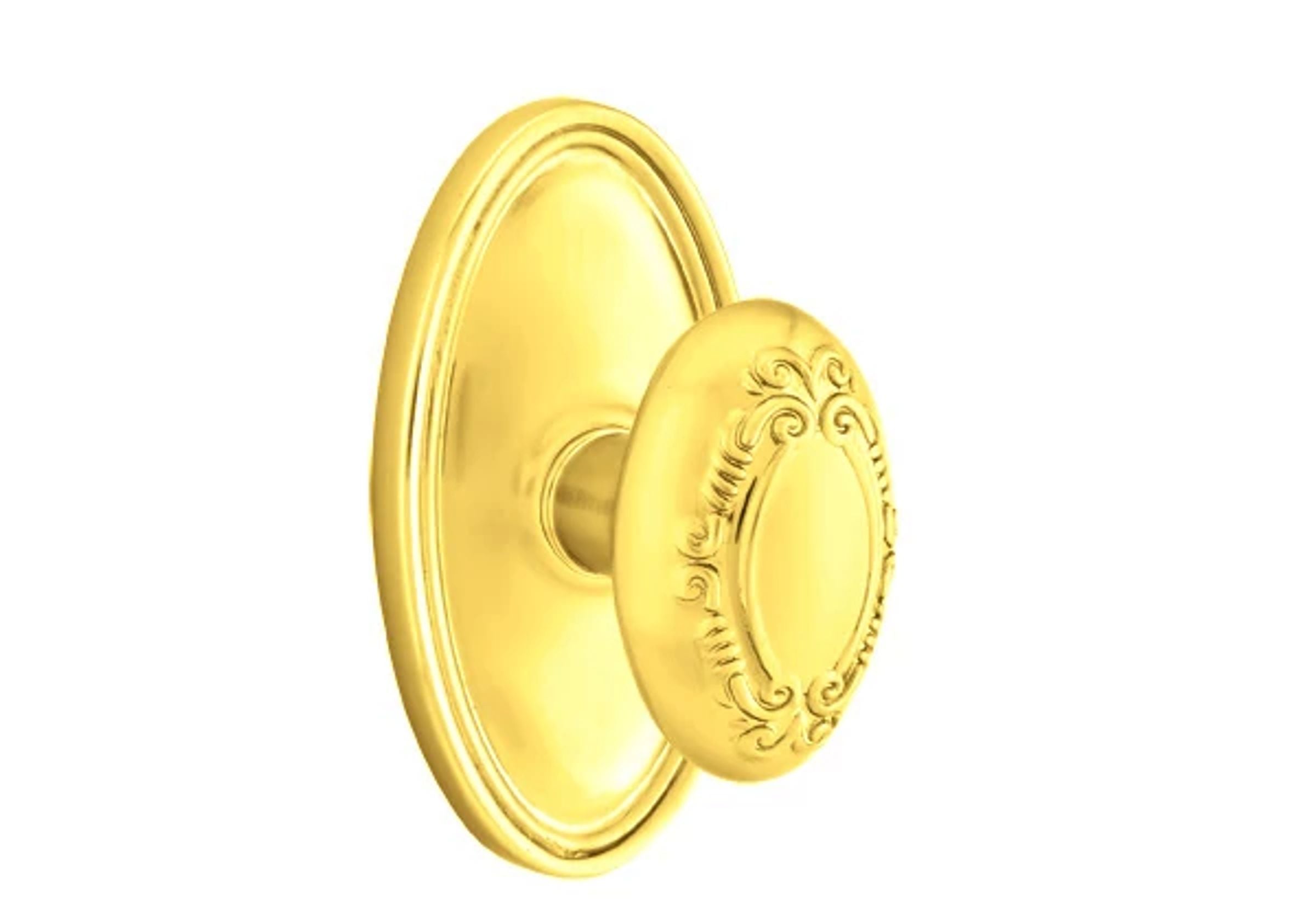 Emtek Concealed Fastener Victoria Knob Set with Oval Roestte
