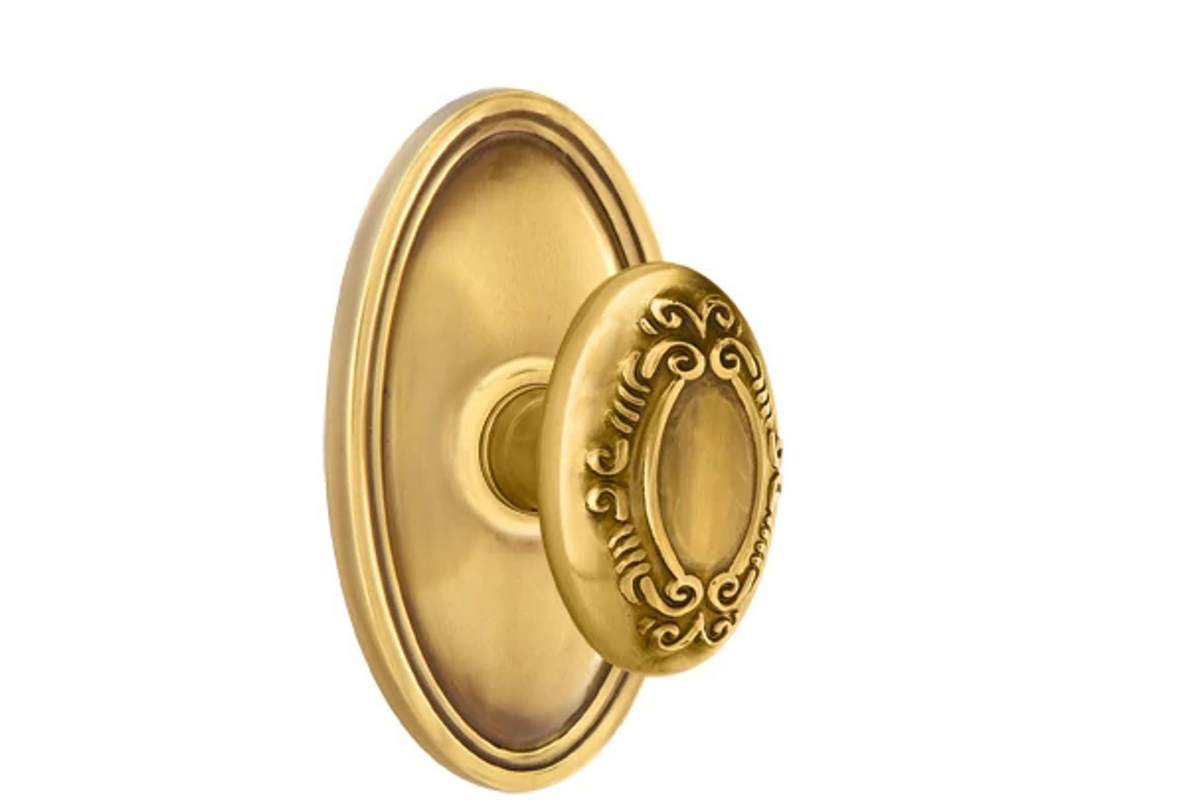 Emtek Concealed Fastener Victoria Knob Set with Oval Roestte