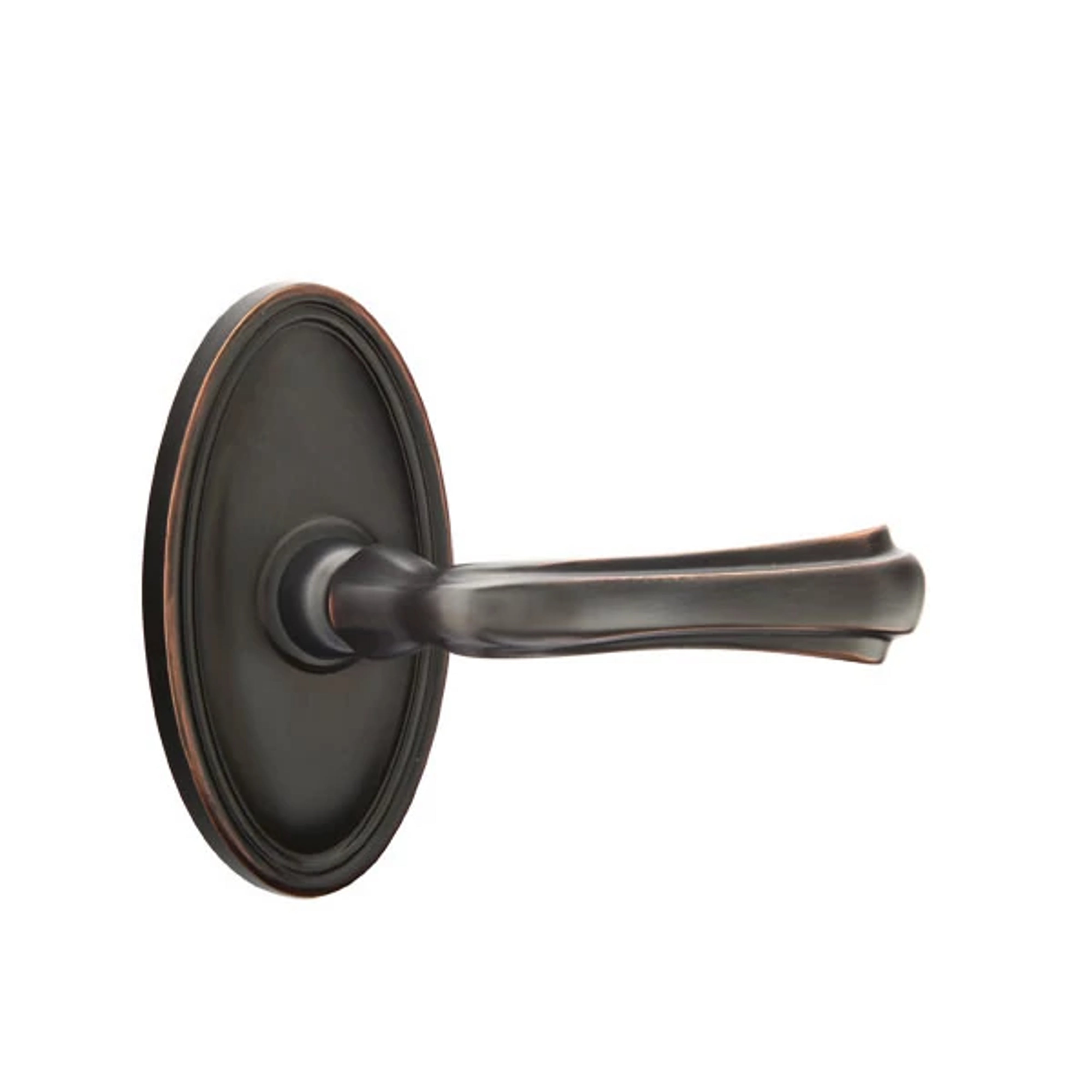 Emtek Wembley Lever Set with Oval Roestte