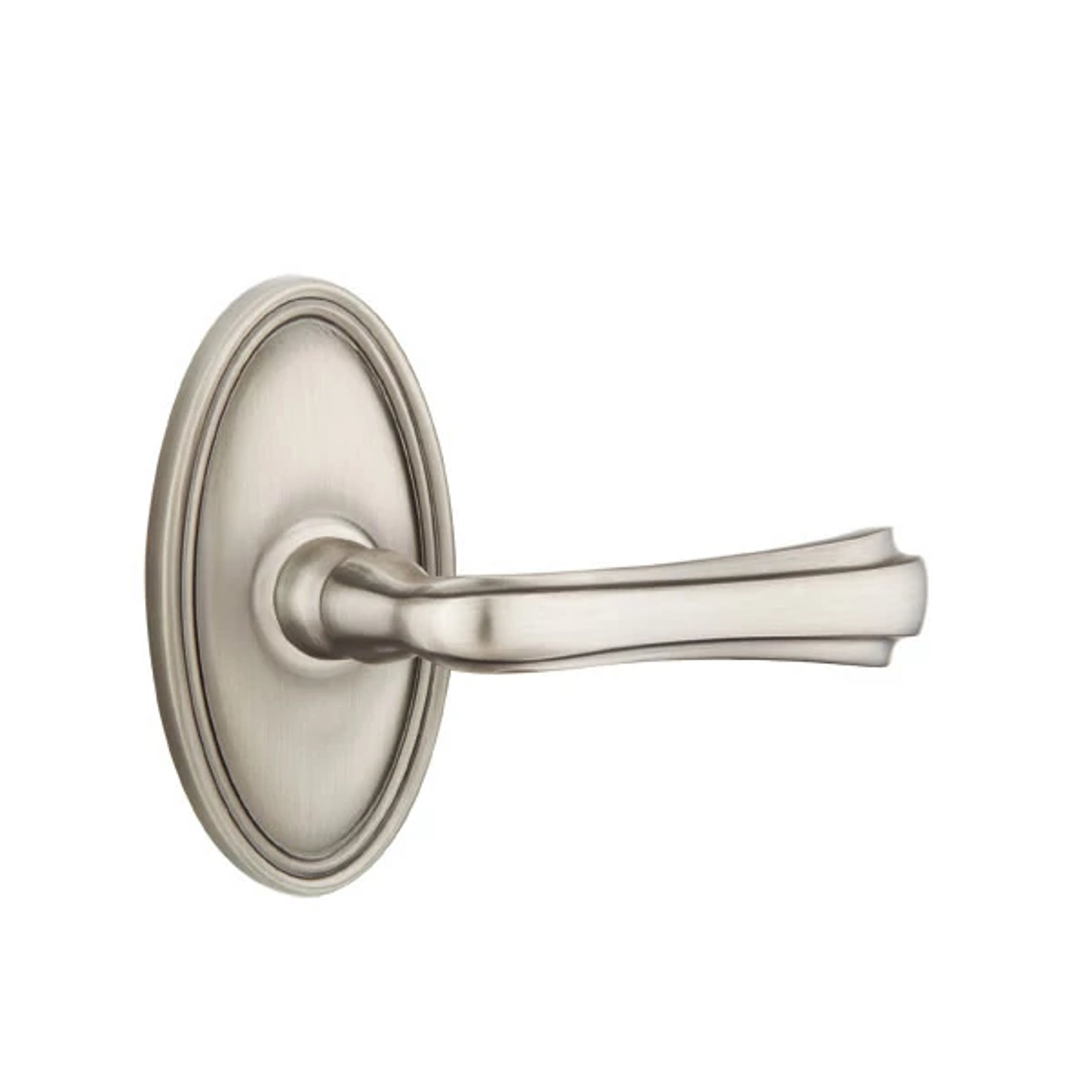 Emtek Wembley Lever Set with Oval Roestte