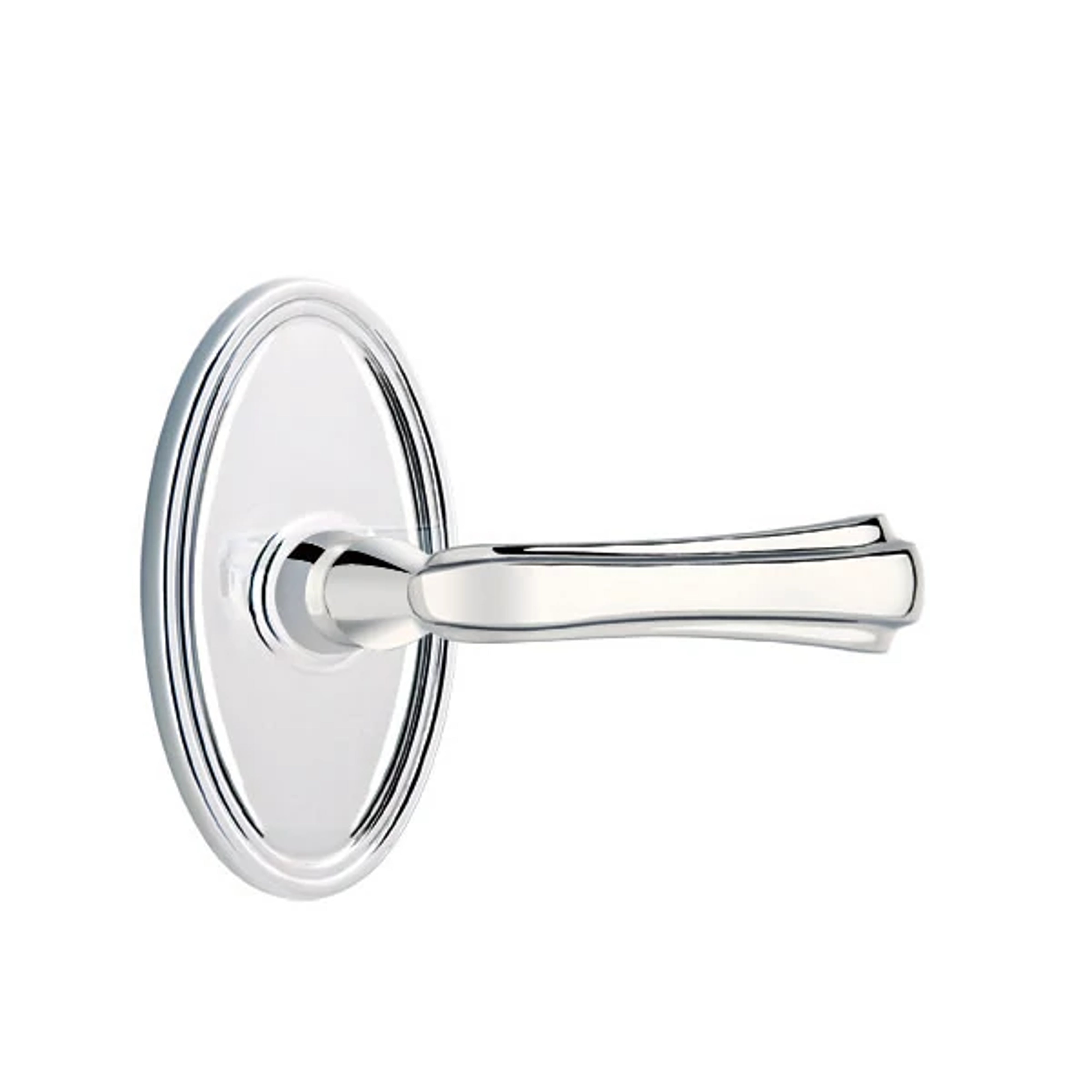 Emtek Concealed Fastener Wembley Lever Set with Oval Roestte