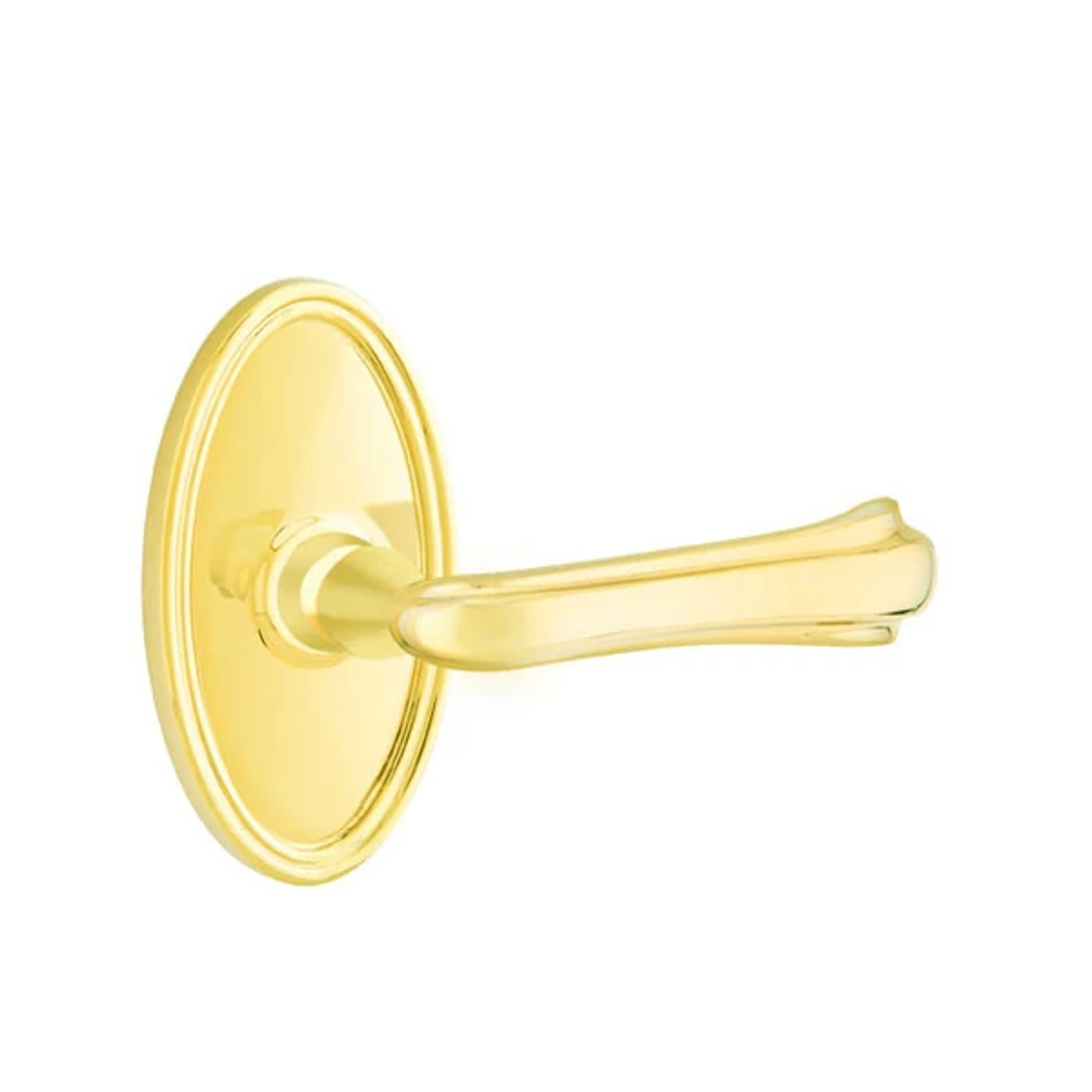 Emtek Concealed Fastener Wembley Lever Set with Oval Roestte