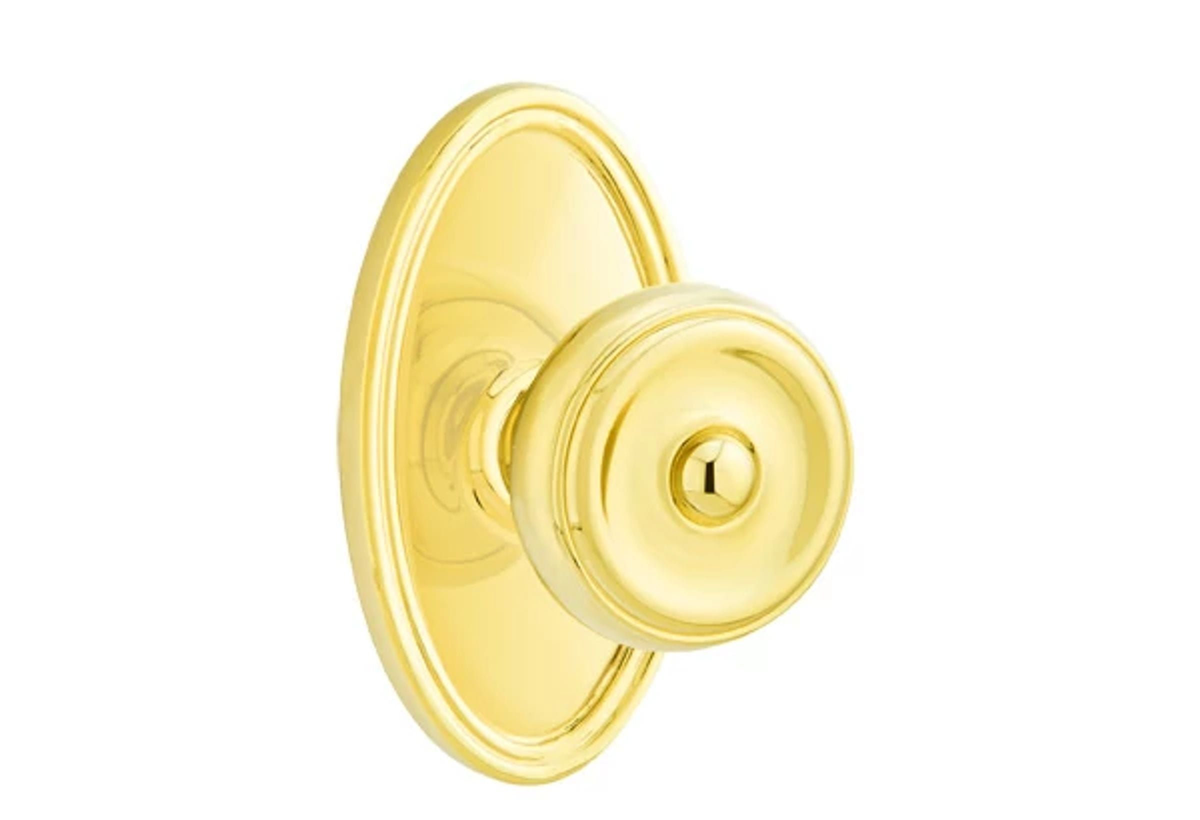 Emtek Concealed Fastener Waverly Knob Set with Oval Roestte