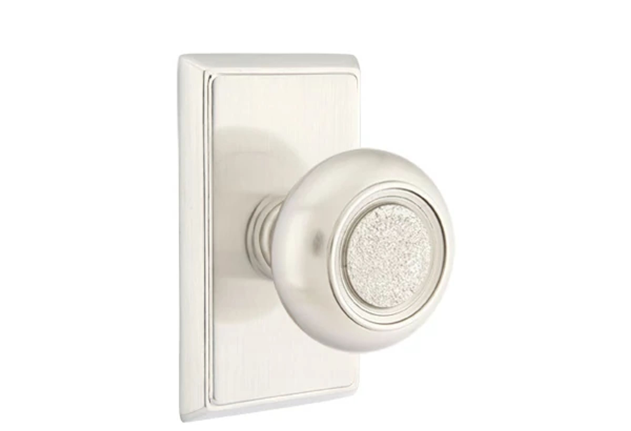 Emtek Concealed Fastener Belmont Knob Set with Rectangular Rosette