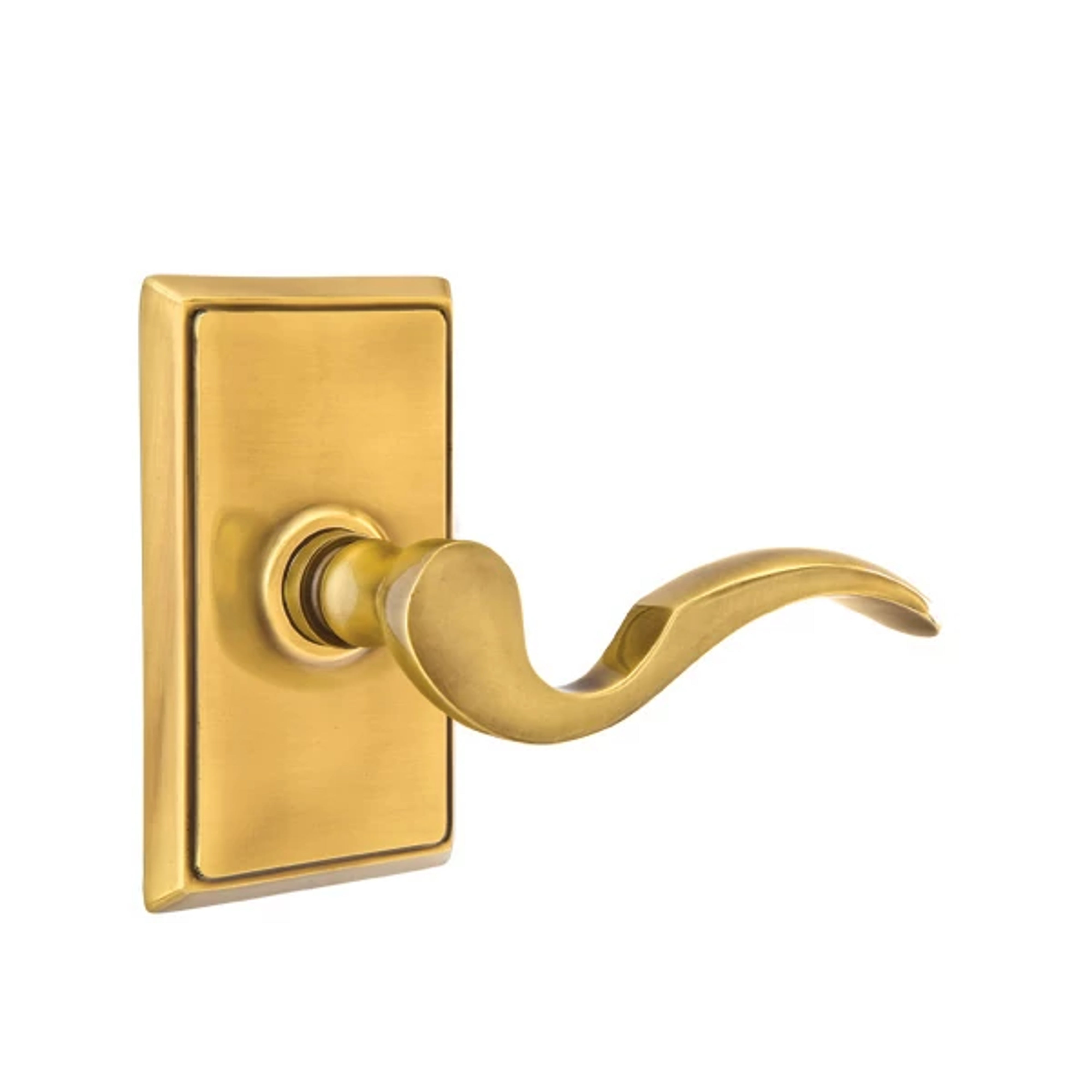 Emtek Concealed Fastener Cortina Lever Set with Rectangular Rosette