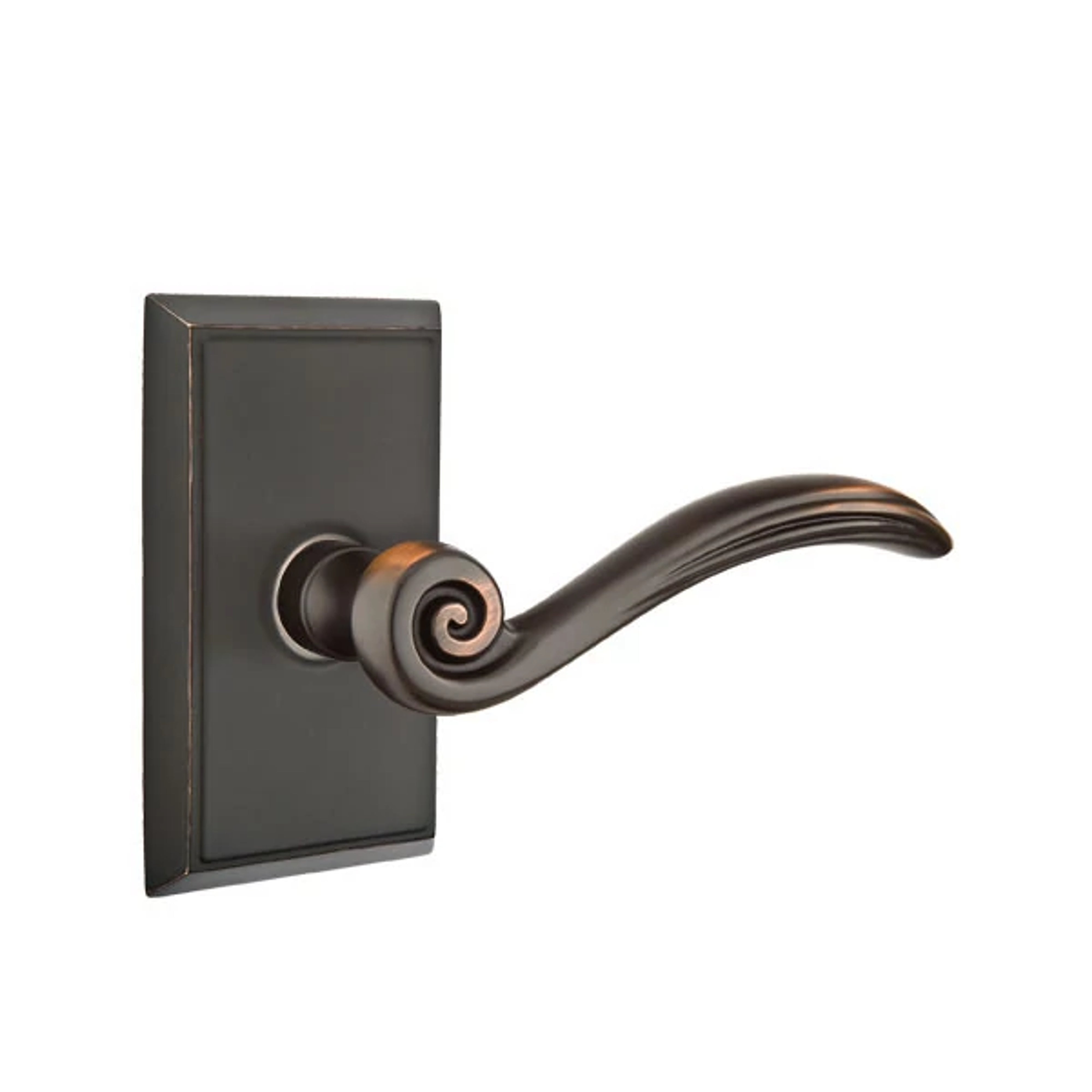 Emtek Elan Lever Set with Rectangular Rosette