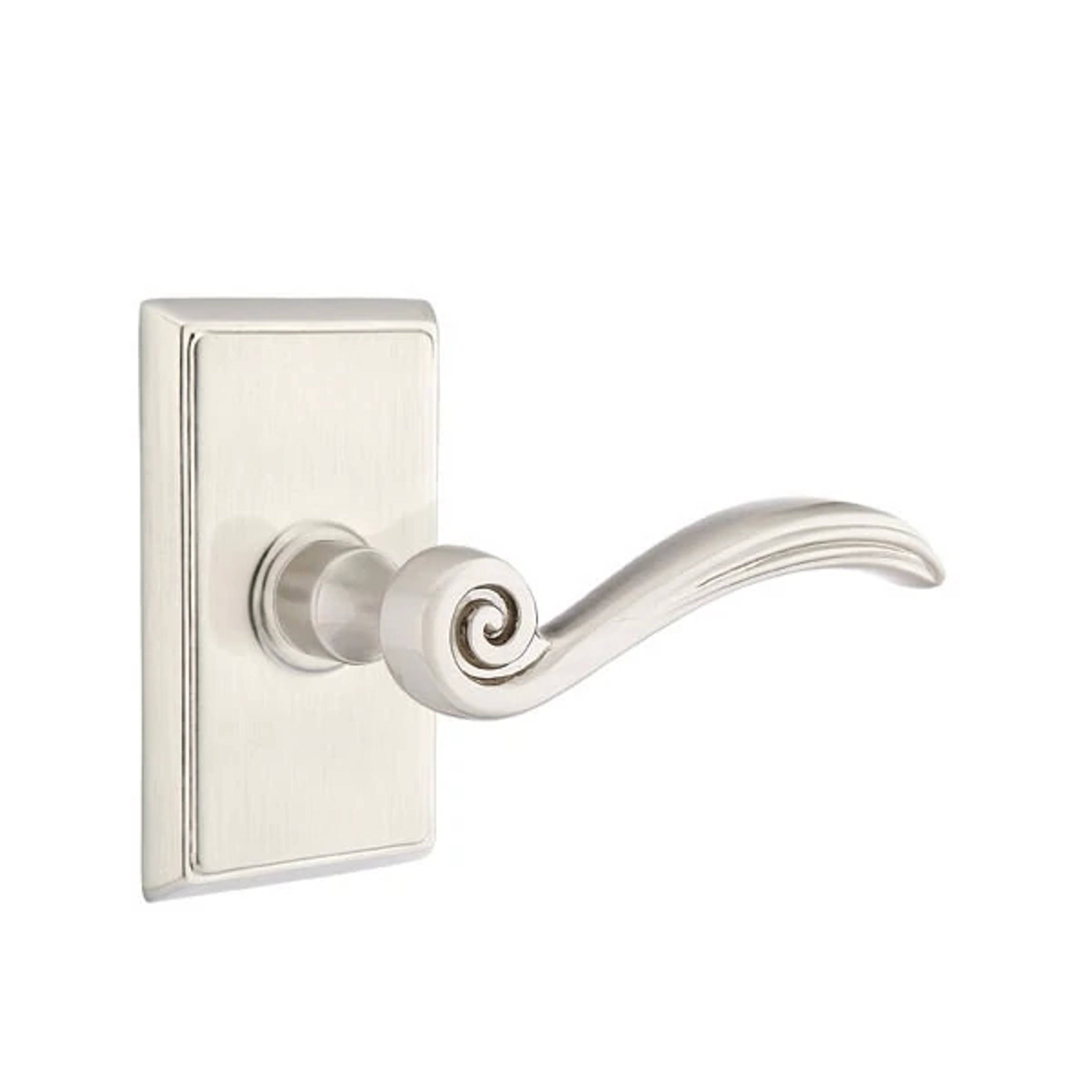 Emtek Concealed Fastener Elan Lever Set with Rectangular Rosette