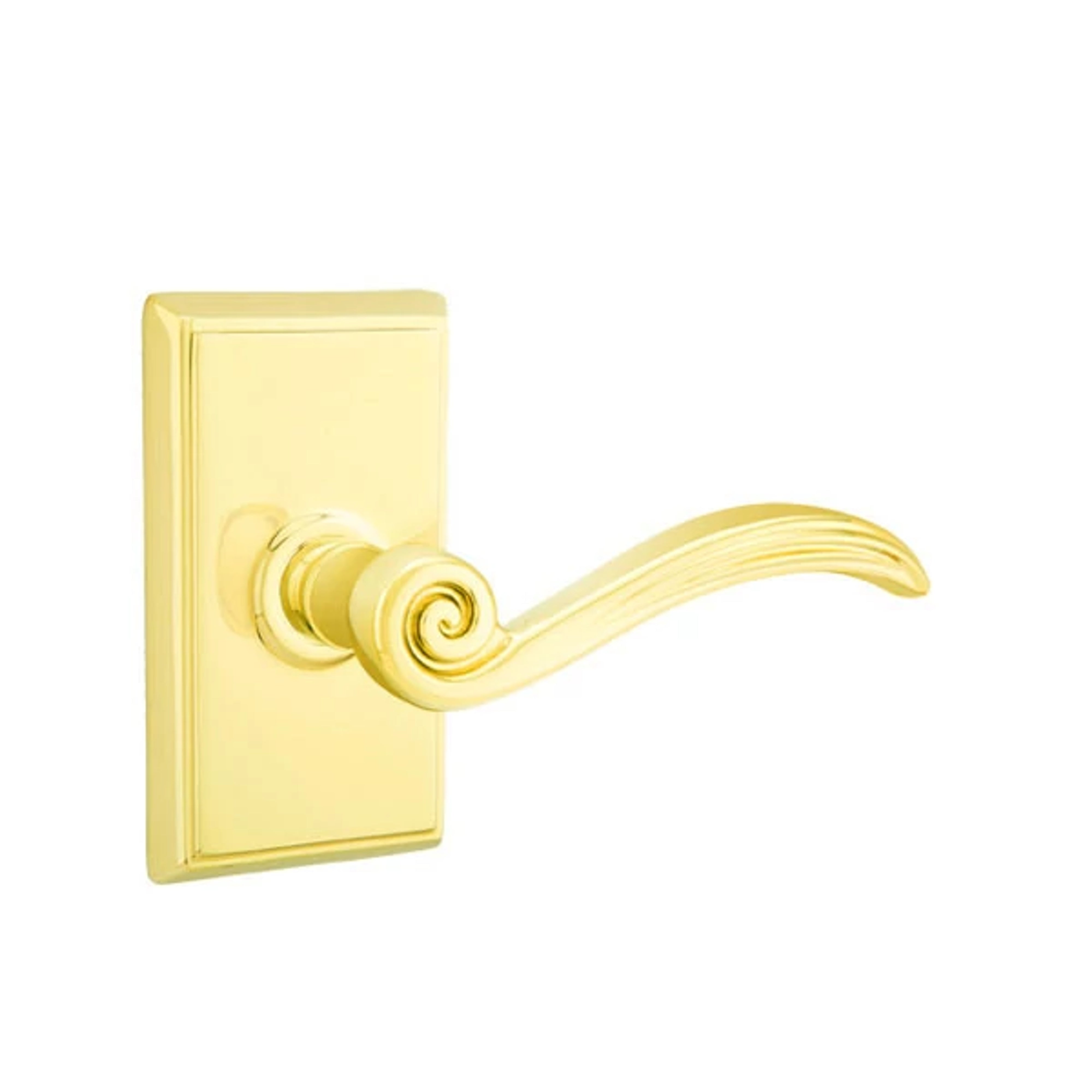 Emtek Elan Lever Set with Rectangular Rosette