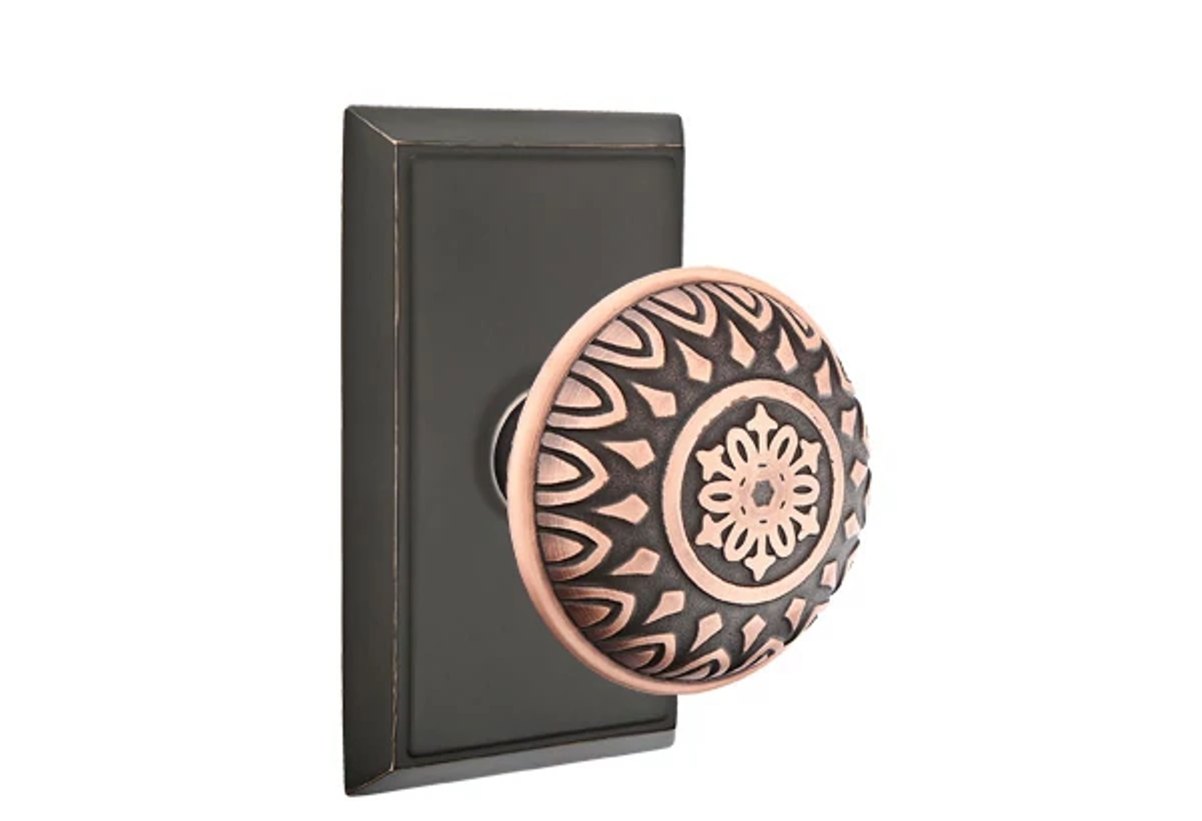 Emtek Lancaster Knob Set with Rectangular Rosette