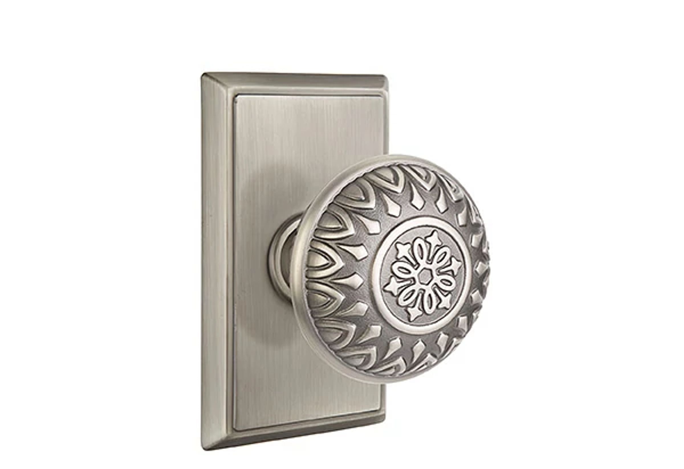 Emtek Lancaster Knob Set with Rectangular Rosette