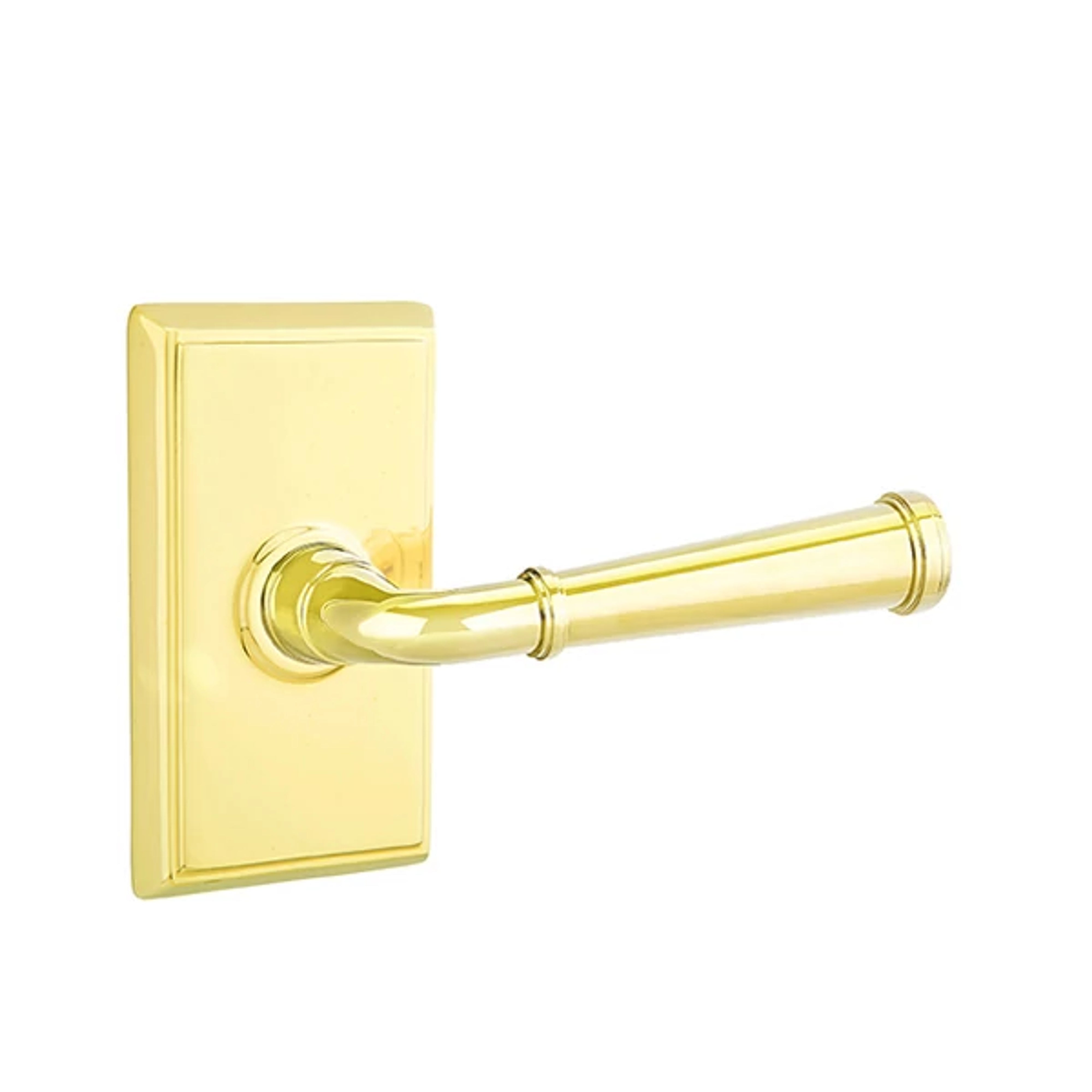 Emtek Concealed Fastener Merrimack Lever Set with Rectangular Rosette