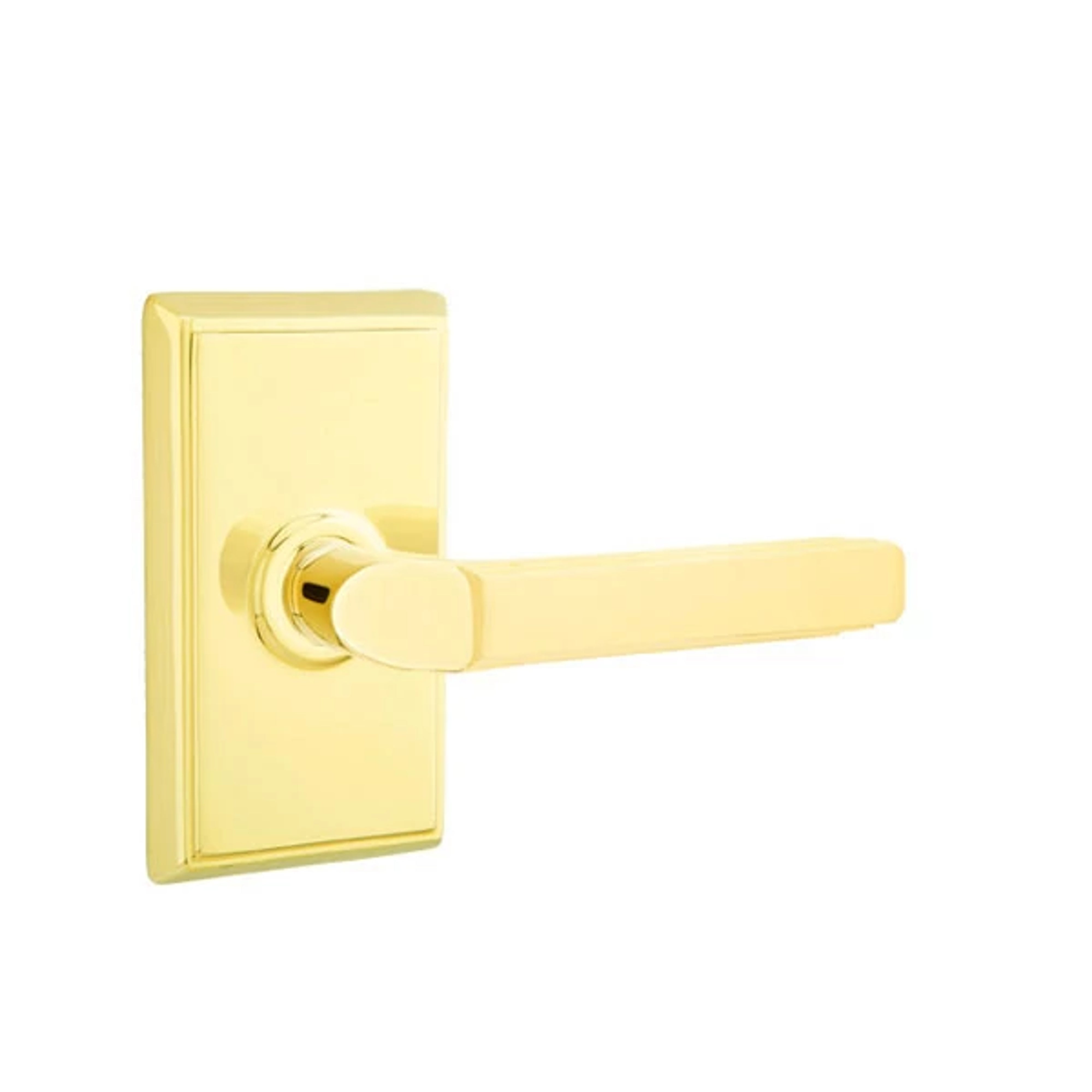 Emtek Concealed Fastener Milano Lever Set with Rectangular Rosette