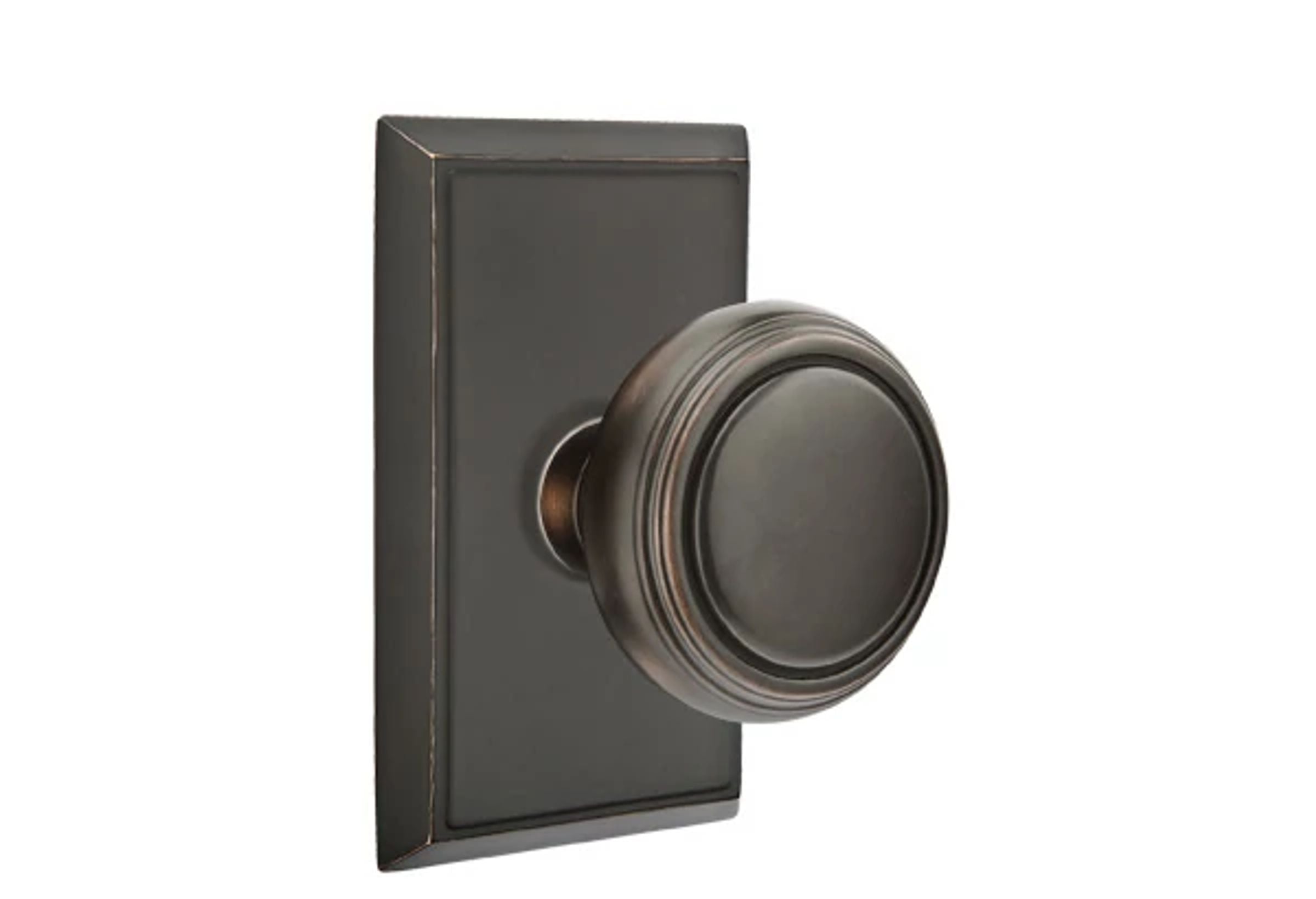 Emtek Concealed Fastener Norwich Knob Set with Rectangular Rosette