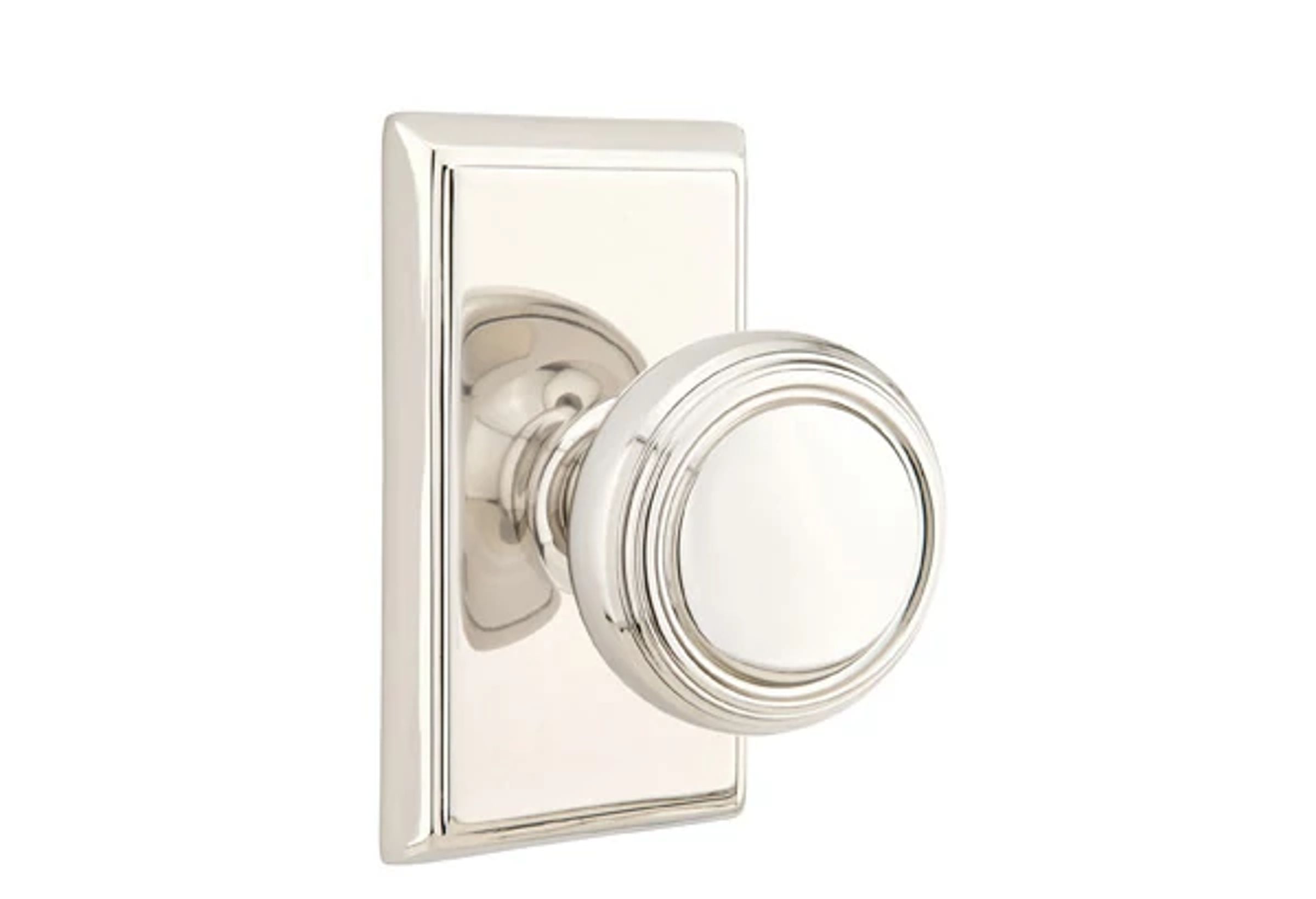 Emtek Concealed Fastener Norwich Knob Set with Rectangular Rosette