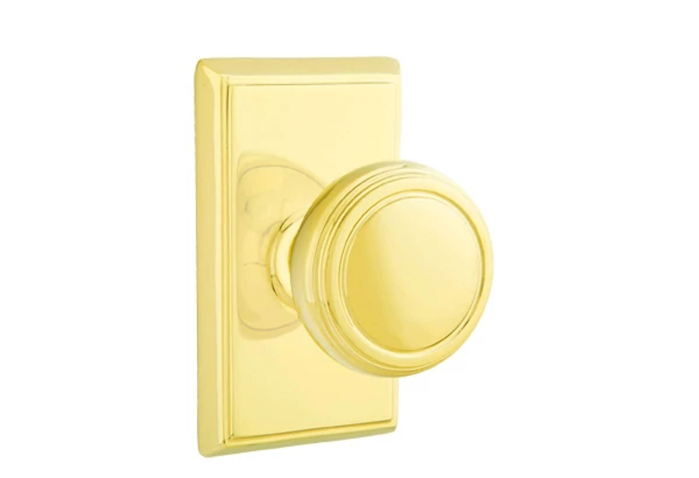 Emtek Concealed Fastener Norwich Knob Set with Rectangular Rosette