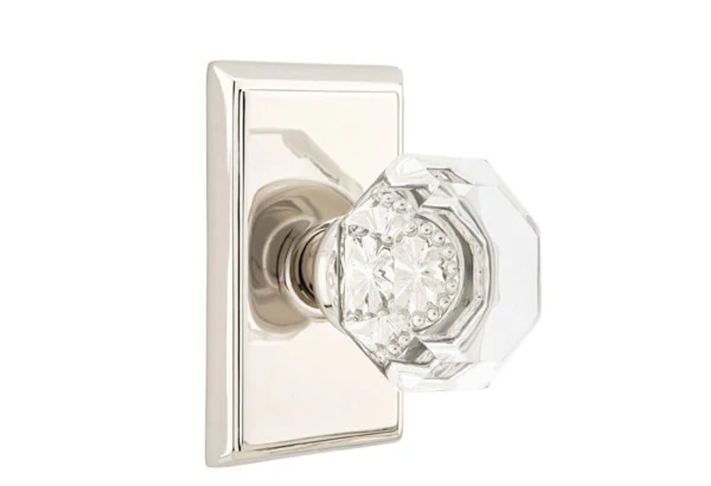 Emtek Old Town Knob Set with Rectangular Rosette