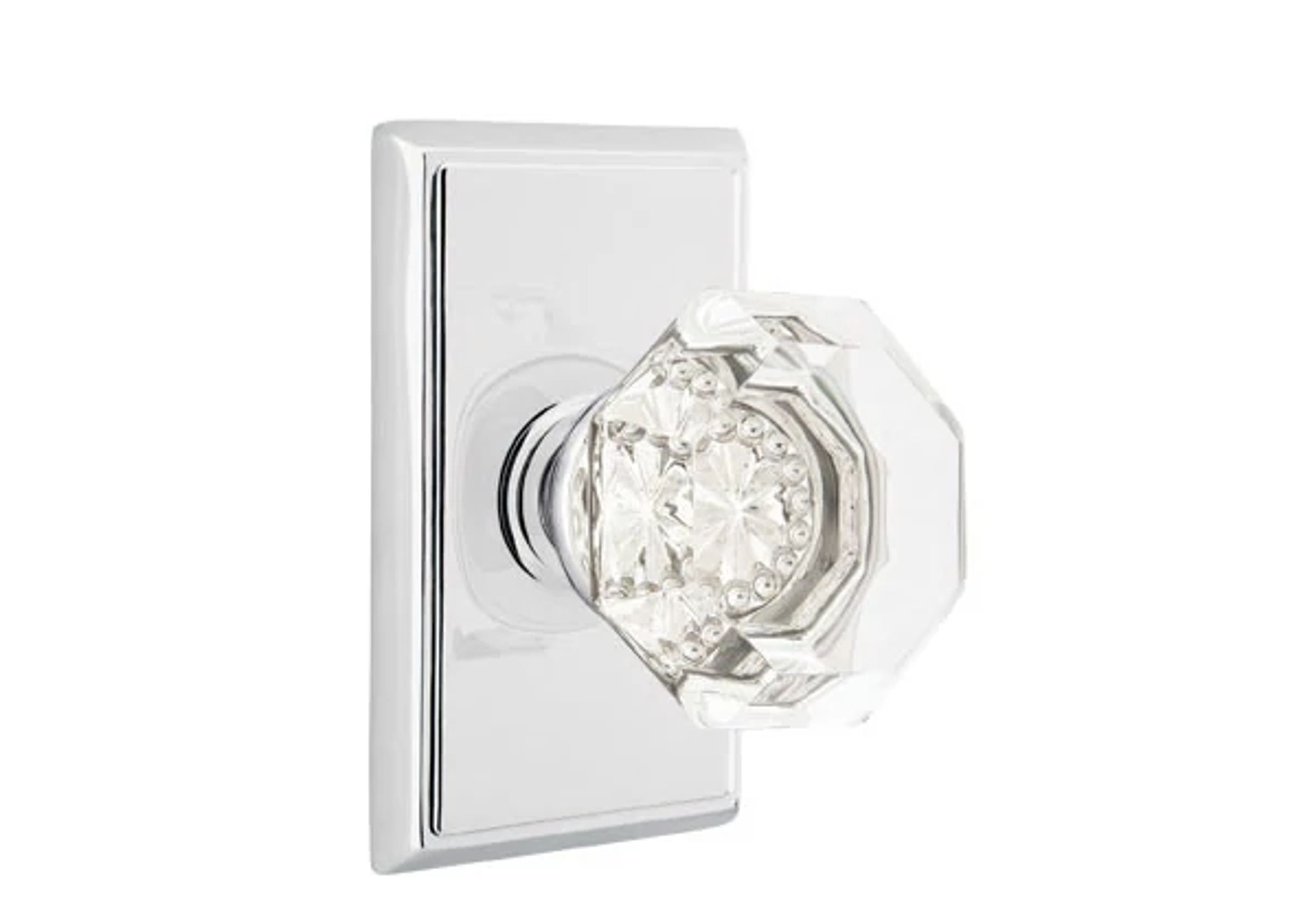 Emtek Concealed Fastener Old Town Knob Set with Rectangular Rosette