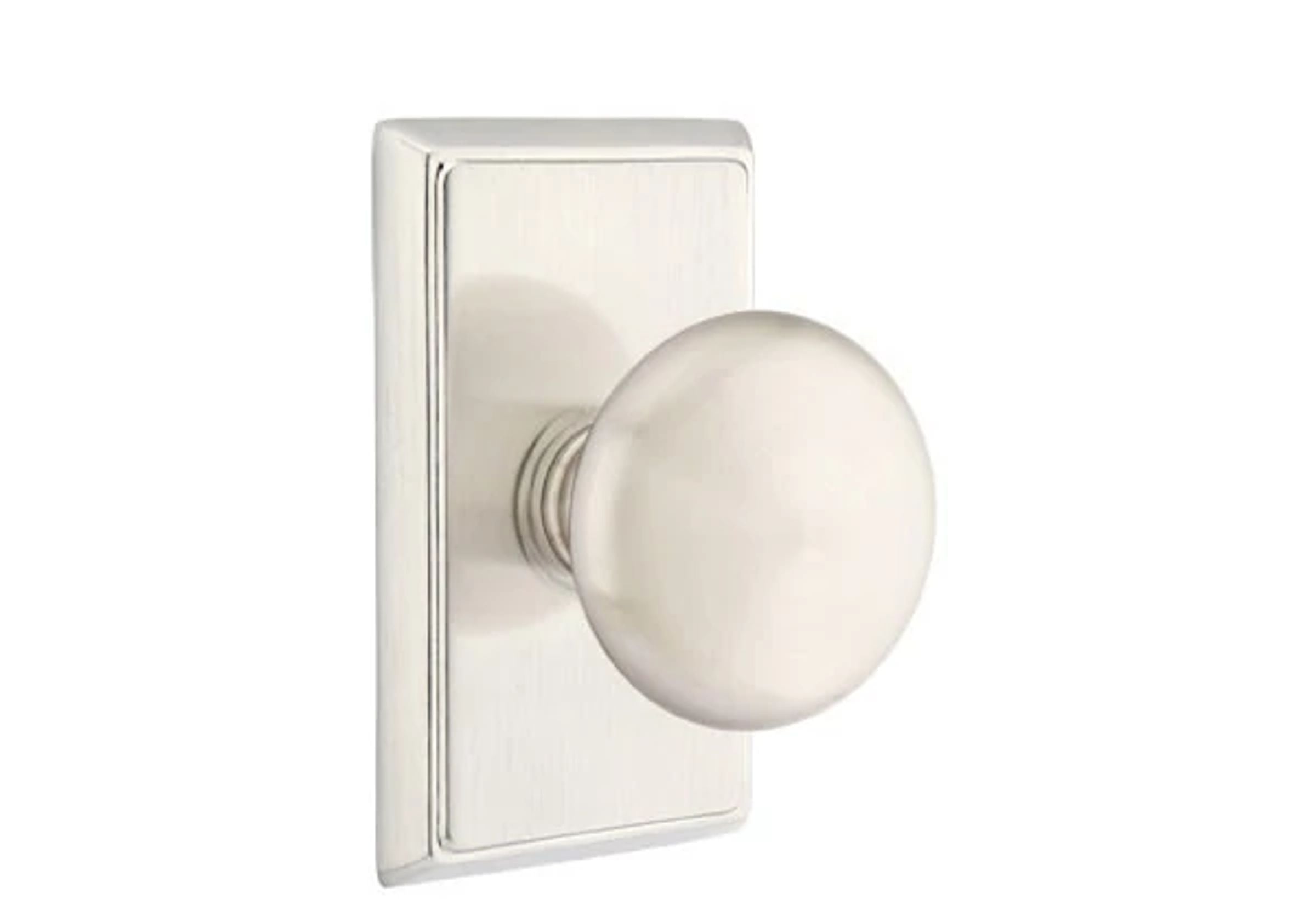 Emtek Concealed Fastener Providence Knob Set with Rectangular Rosette