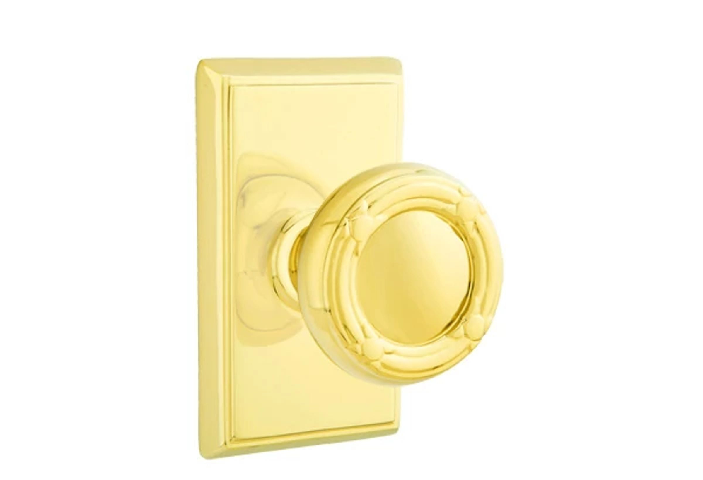 Emtek Ribbon & Reed Knob Set with Rectangular Rosette