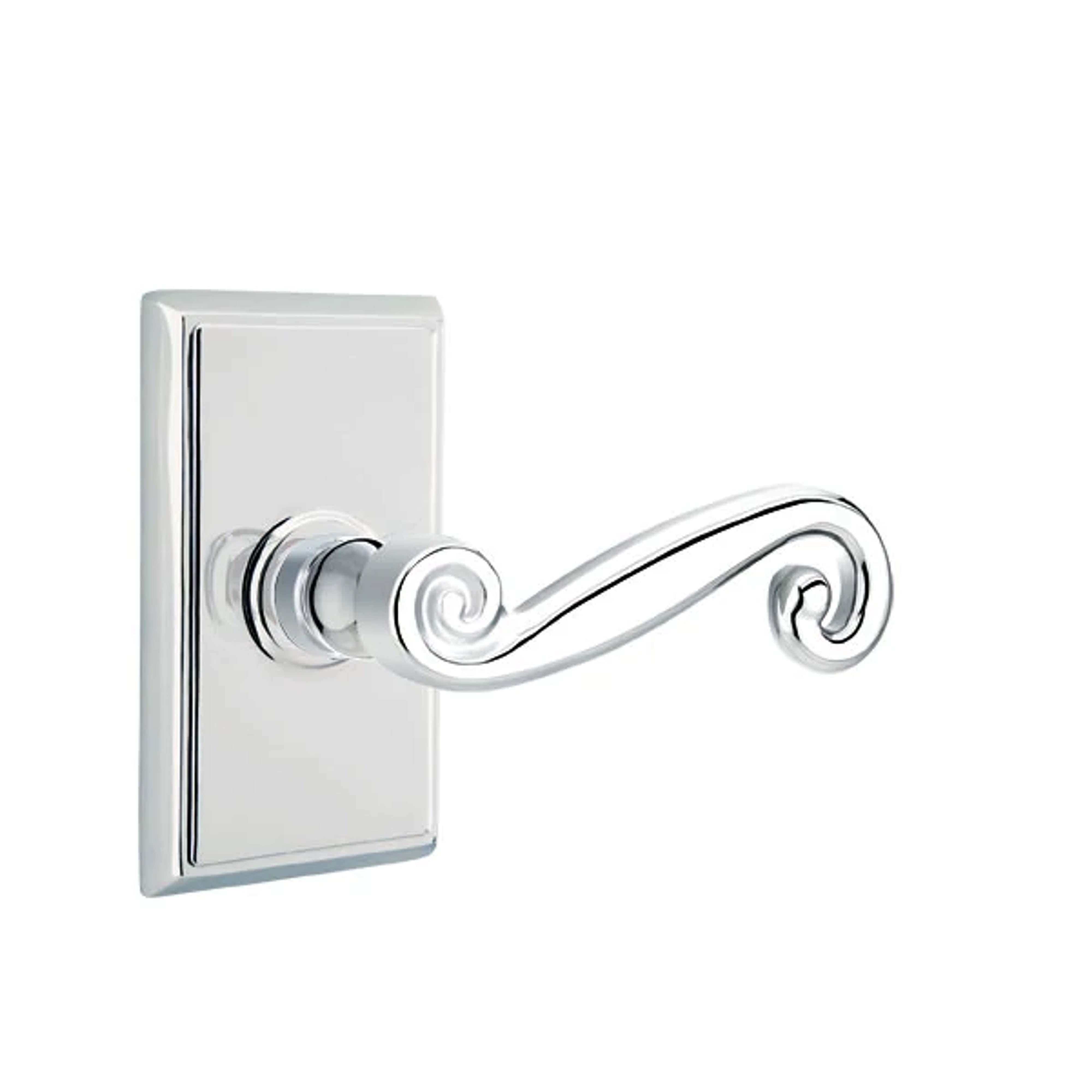 Emtek Rustic Lever Set with Rectangular Rosette