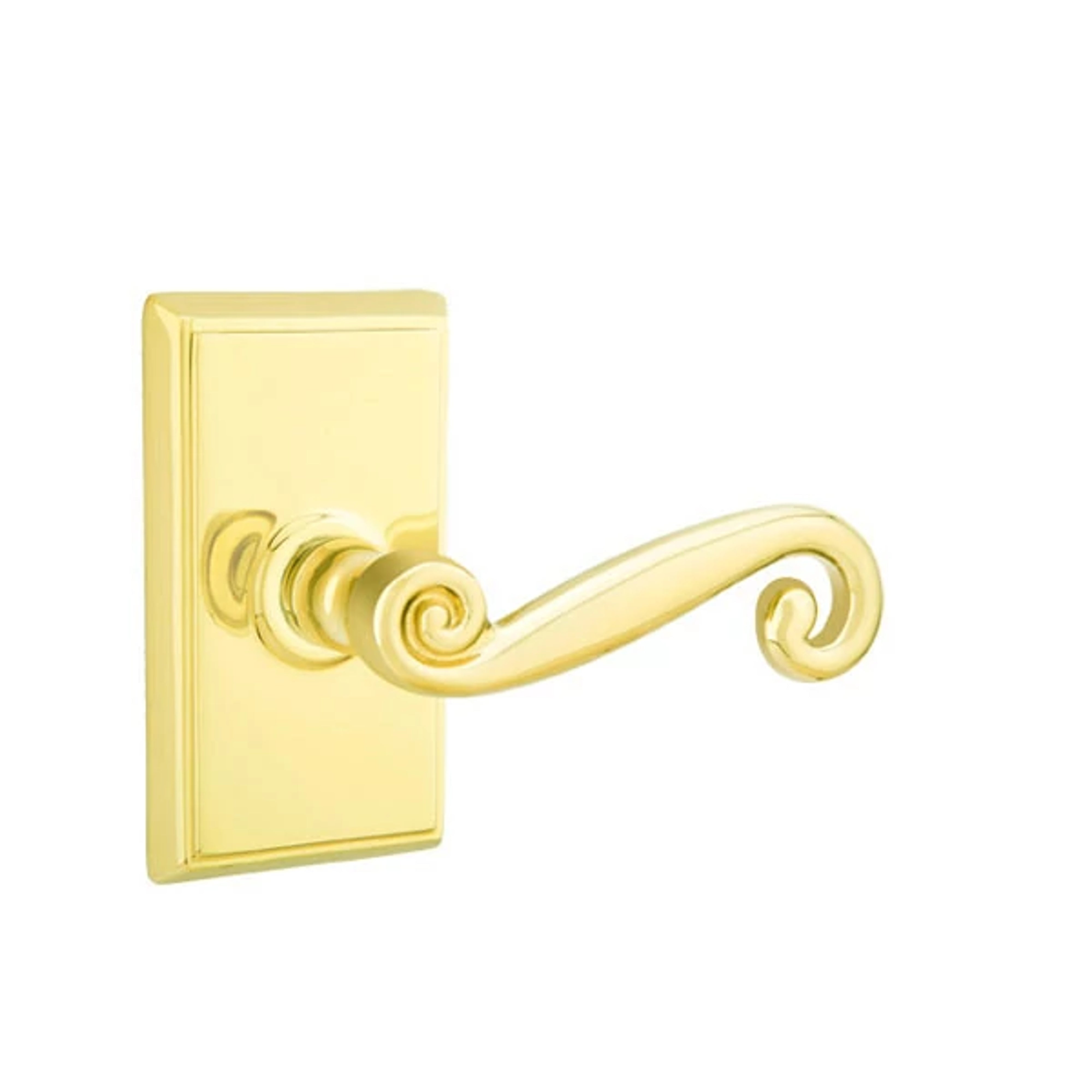 Emtek Concealed Fastener Rustic Lever Set with Rectangular Rosette