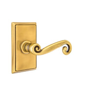 Emtek Concealed Fastener Rustic Lever Set with Rectangular Rosette