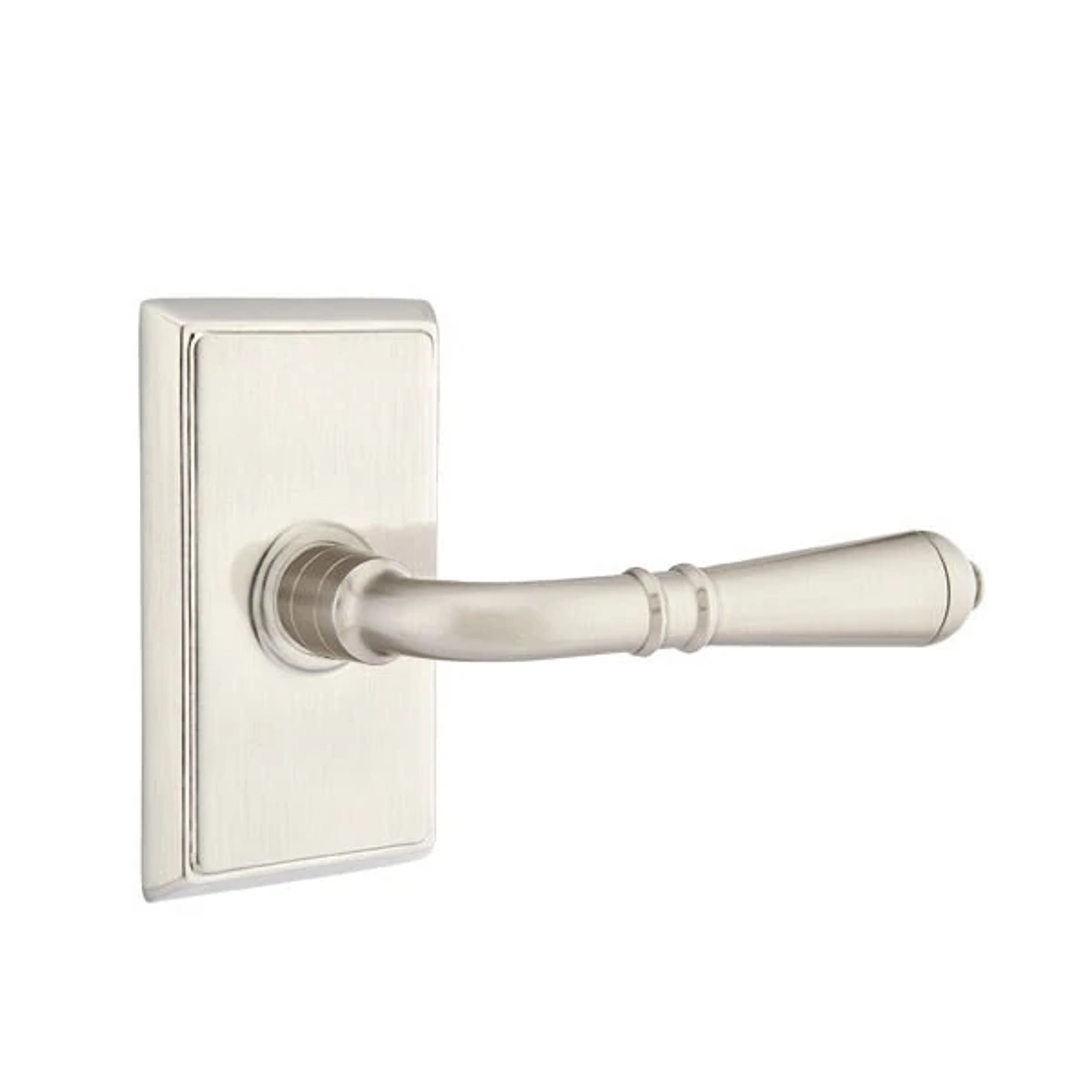 Emtek Concealed Fastener Turino Lever Set with Rectangular Rosette
