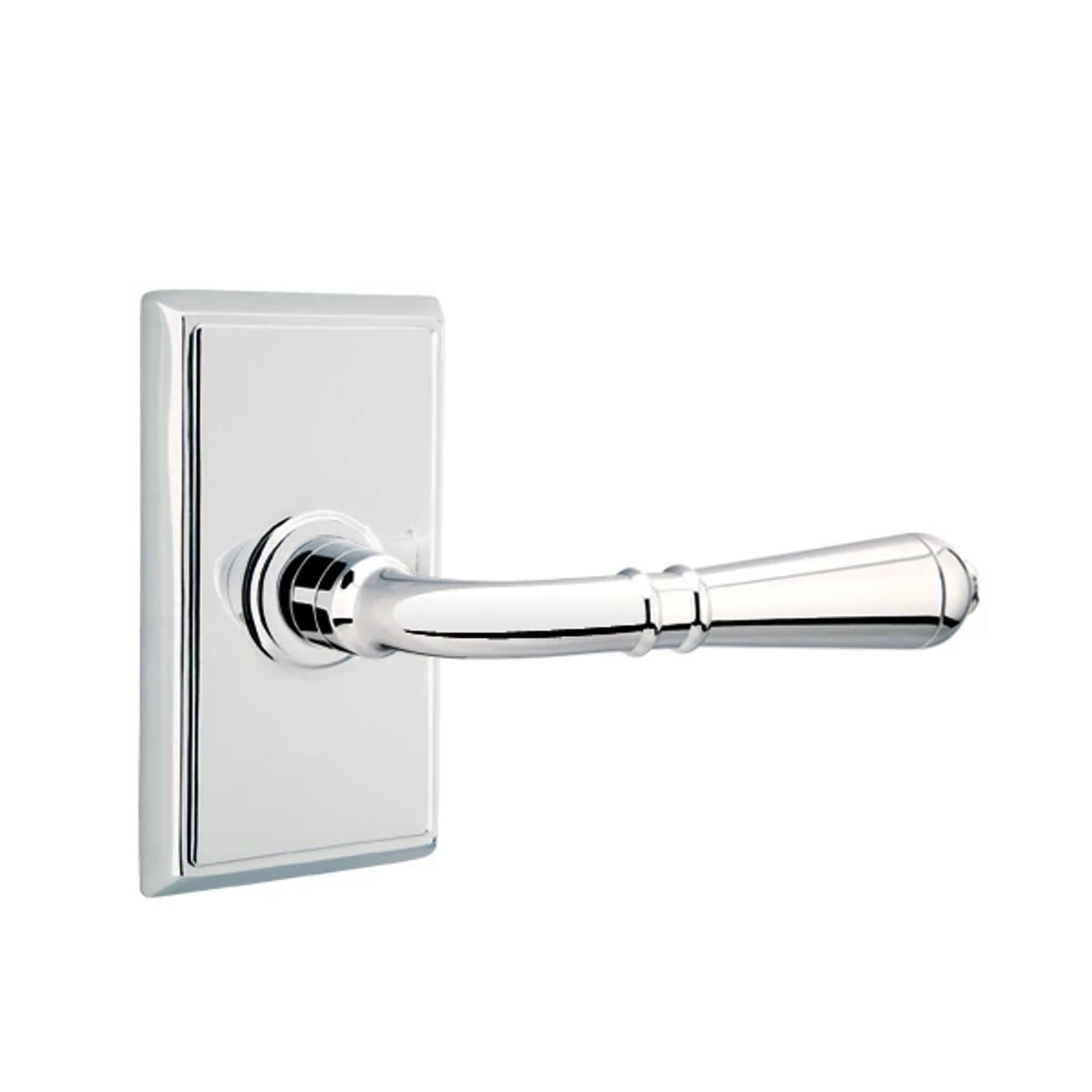 Emtek Concealed Fastener Turino Lever Set with Rectangular Rosette