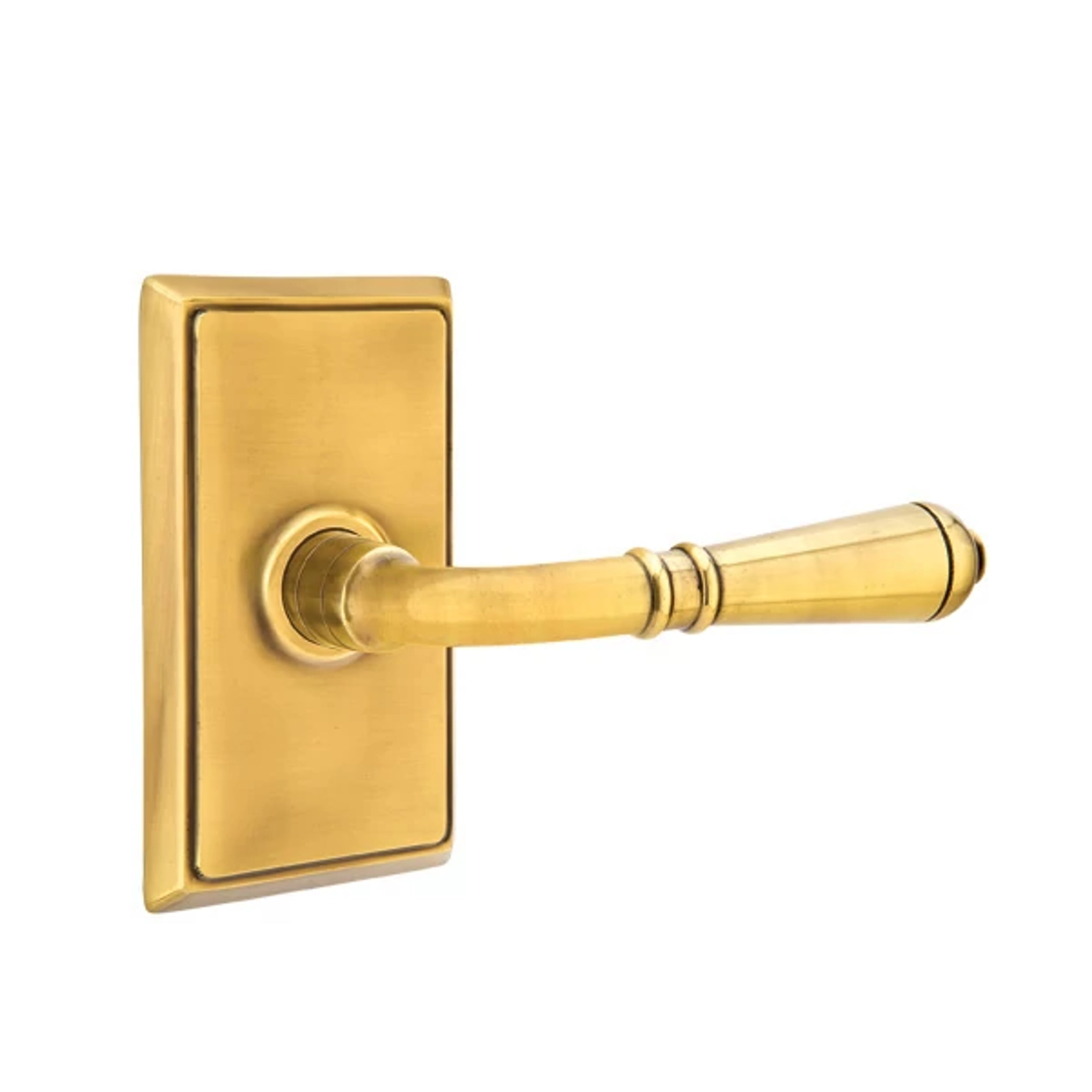 Emtek Concealed Fastener Turino Lever Set with Rectangular Rosette