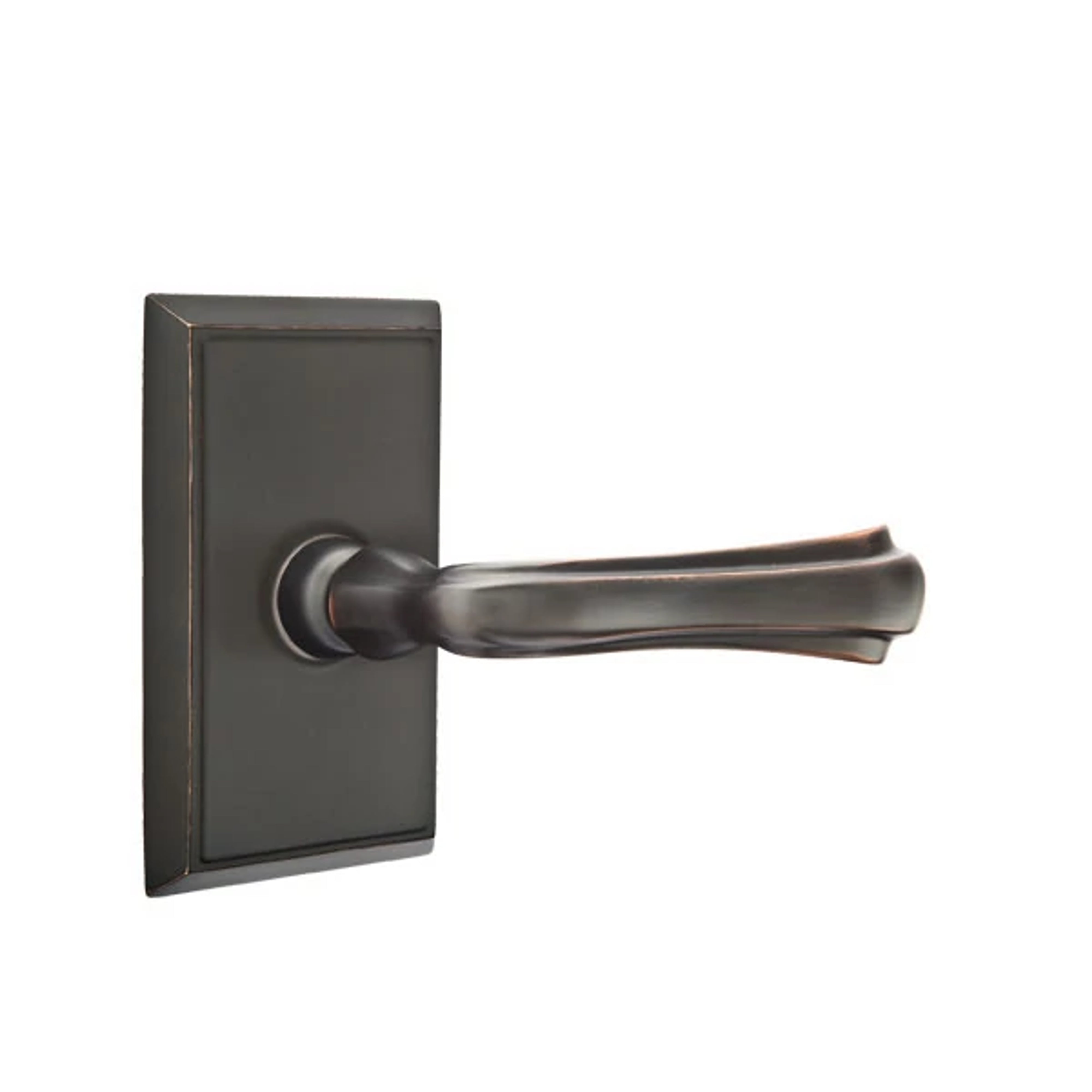 Emtek Concealed Fastener Wembley Lever Set with Rectangular Rosette