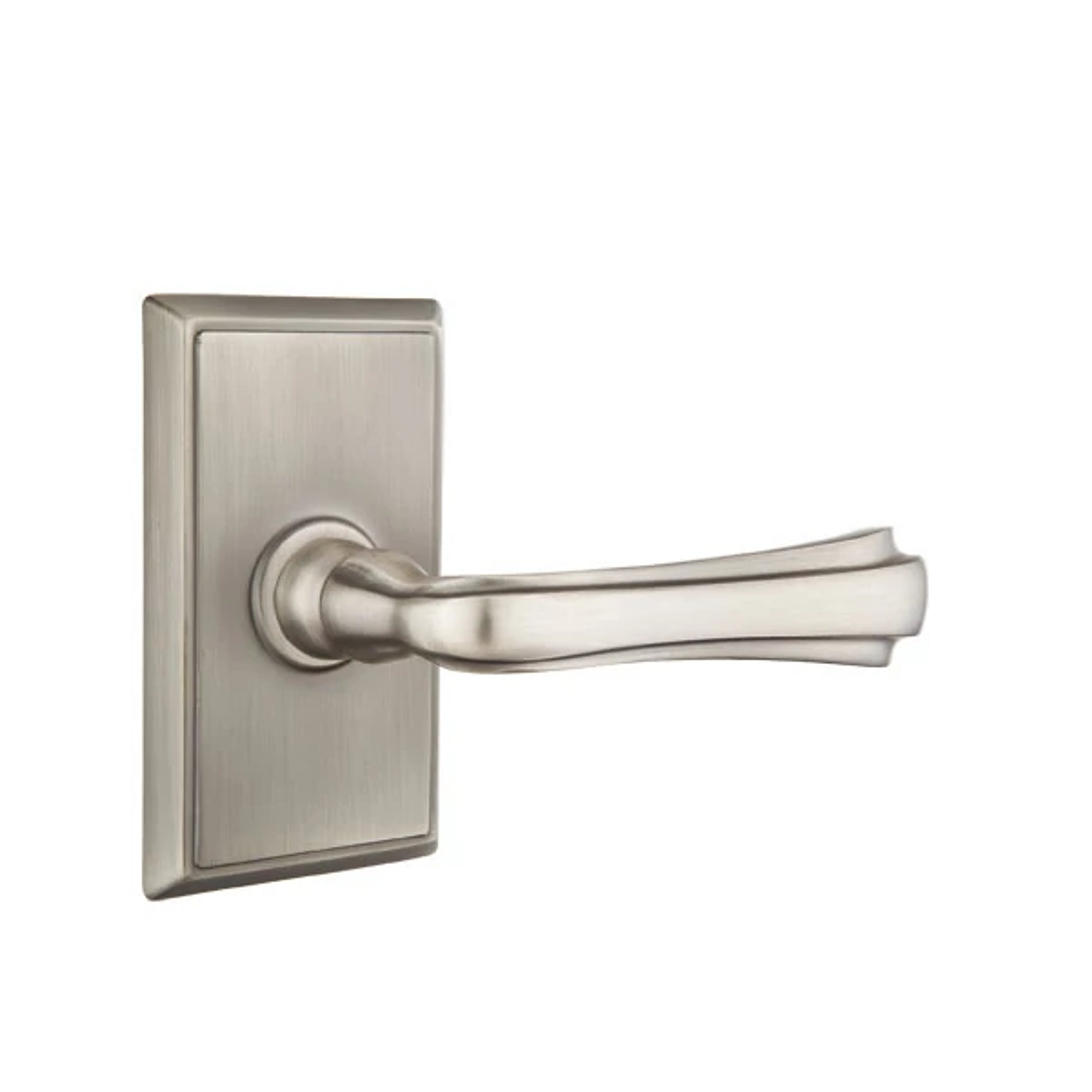 Emtek Concealed Fastener Wembley Lever Set with Rectangular Rosette
