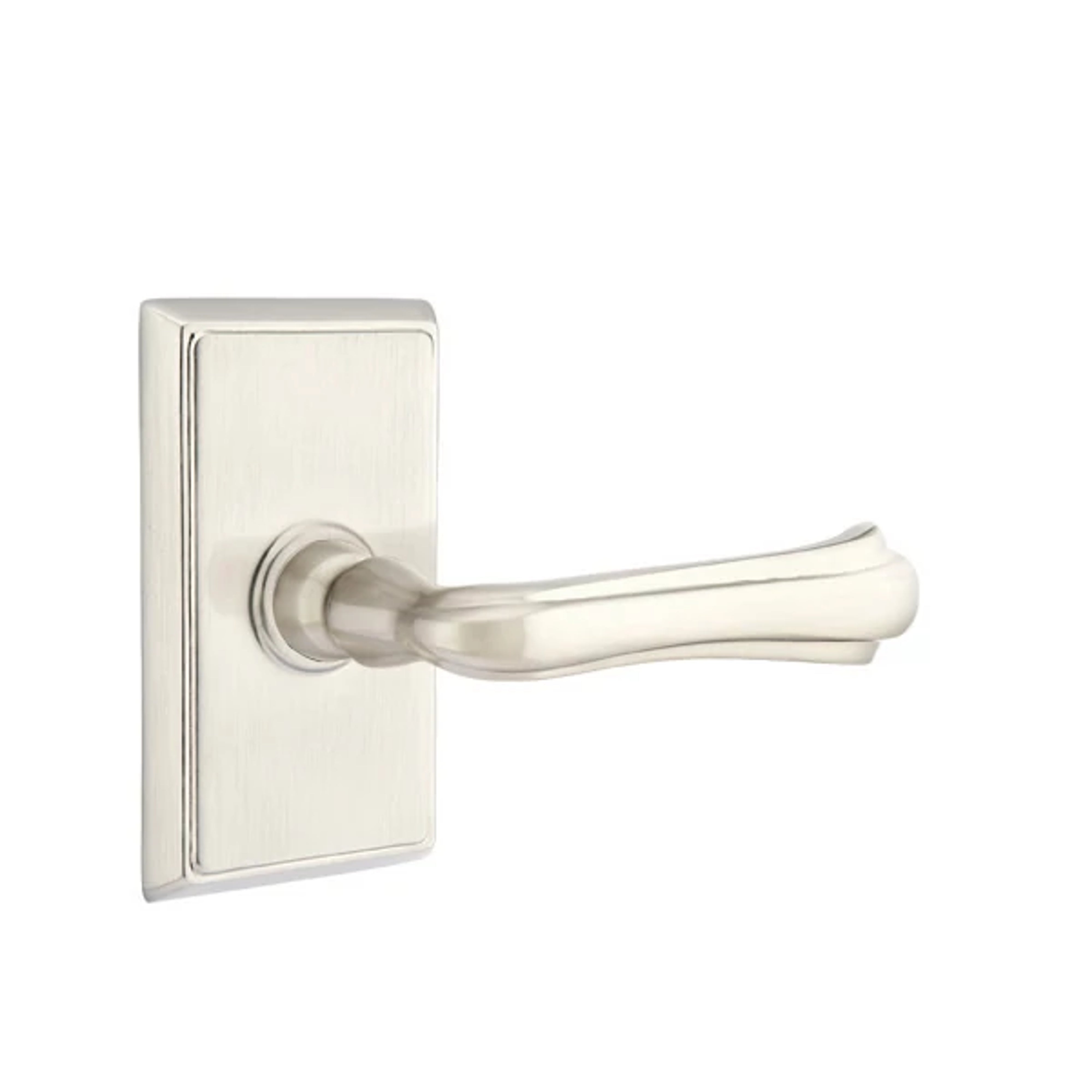 Emtek Concealed Fastener Wembley Lever Set with Rectangular Rosette